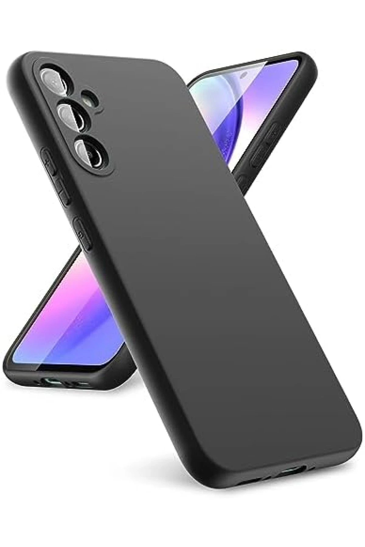 Newface Samsung Galaxy A24 4G Kılıf First Silikon - Siyah