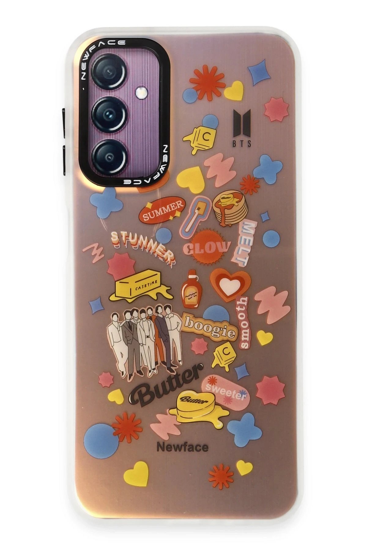 Newface Samsung Galaxy A14 4G Kılıf Estoril Desenli Kapak - Estoril - 16