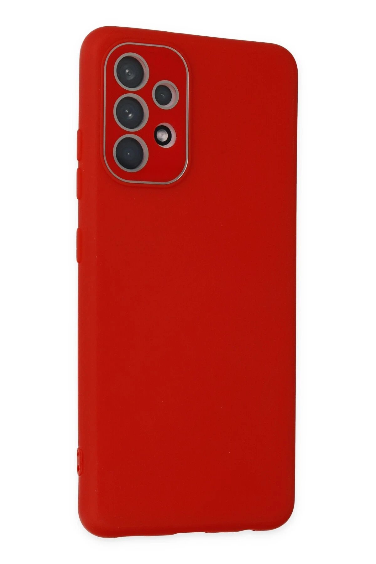 Newface Samsung Galaxy A53 5G Kılıf Lansman Glass Kapak - Kırmızı