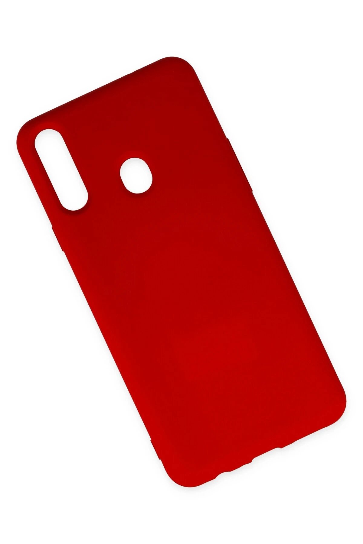 Newface Samsung Galaxy A20S Kılıf Nano içi Kadife Silikon - Kırmızı