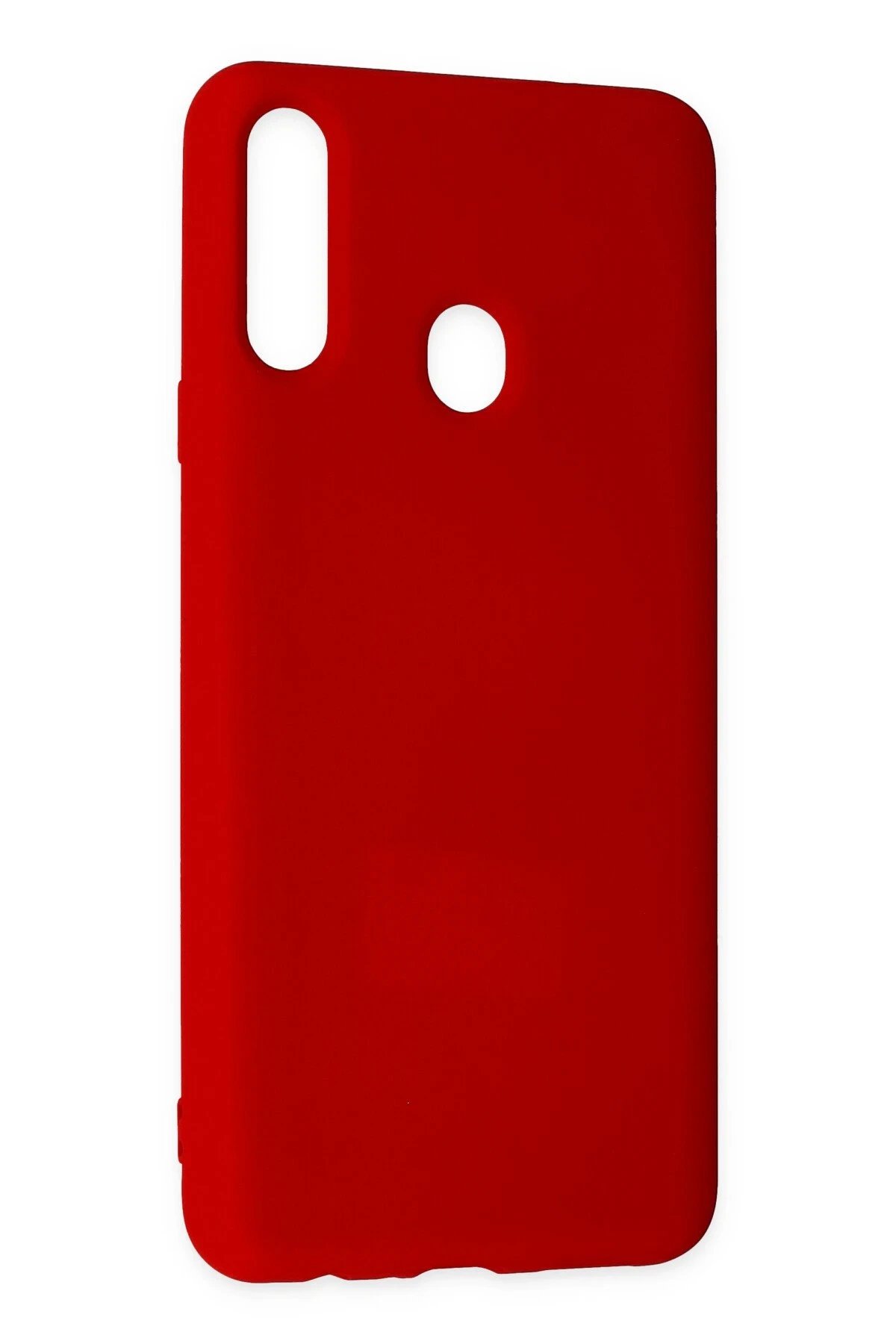 Newface Samsung Galaxy A20S Kılıf Nano içi Kadife Silikon - Kırmızı