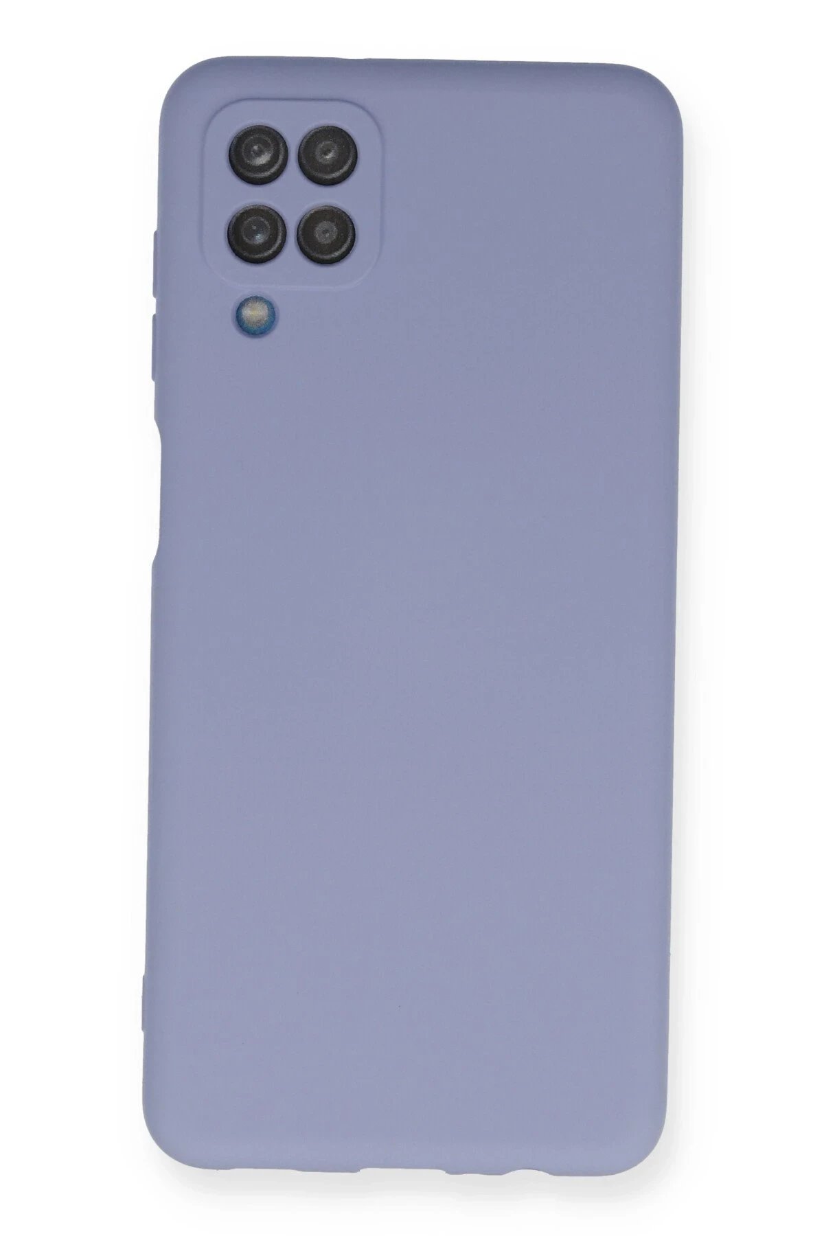 Newface Samsung Galaxy A12 Kılıf Nano içi Kadife Silikon - Lila