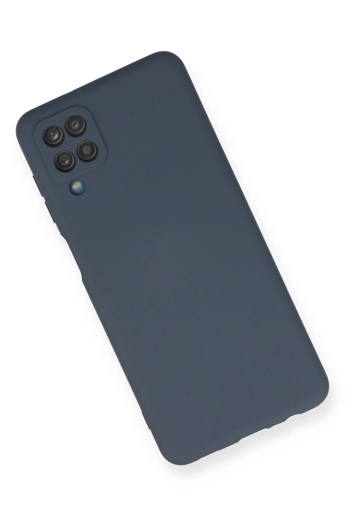 Newface Samsung Galaxy A12 Kılıf Nano içi Kadife Silikon - Gri