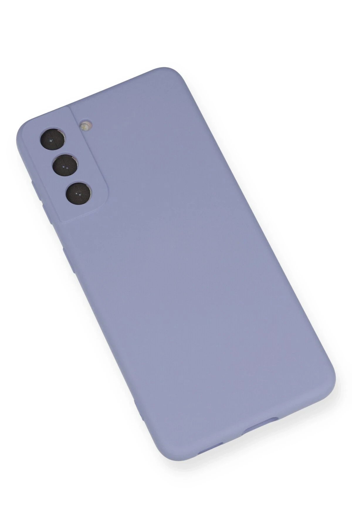 Newface Samsung Galaxy S21 Kılıf Nano içi Kadife Silikon - Lila