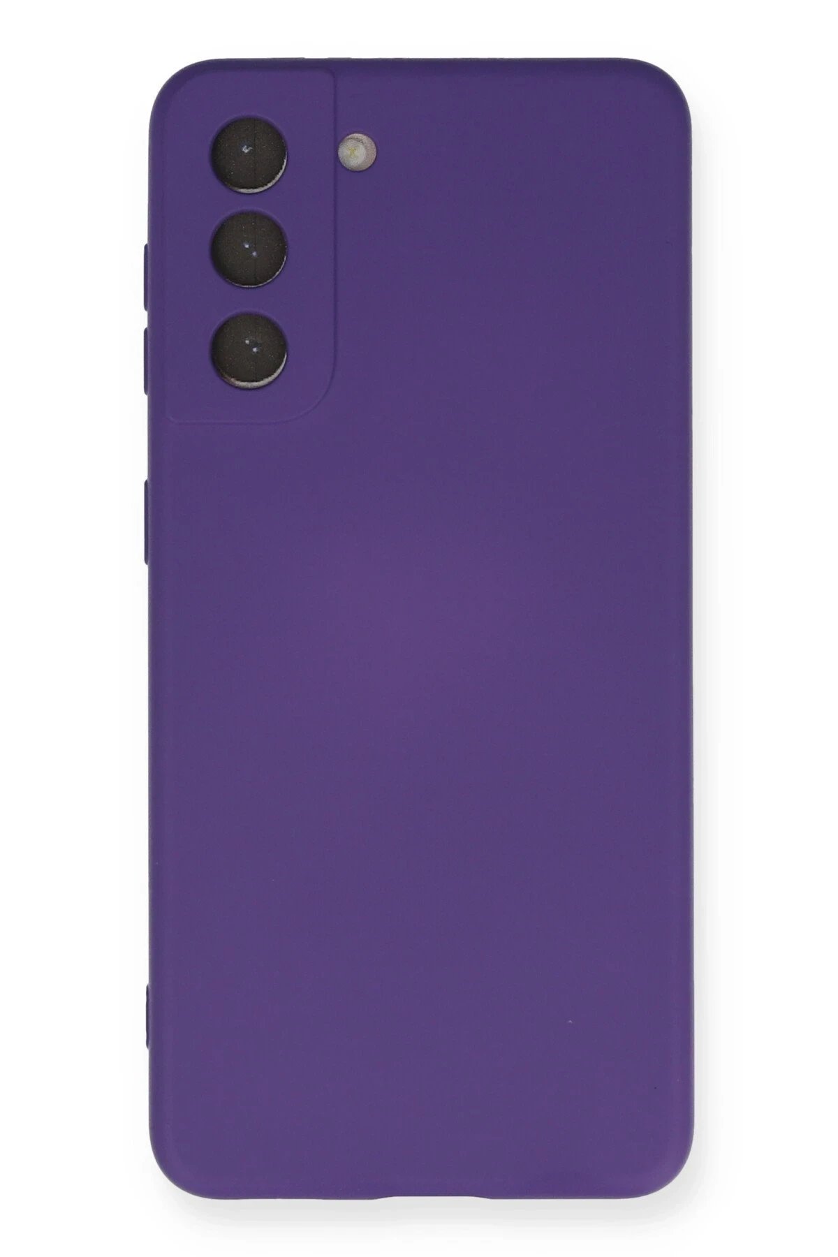 Newface Samsung Galaxy S21 Kılıf Nano içi Kadife Silikon - Mor