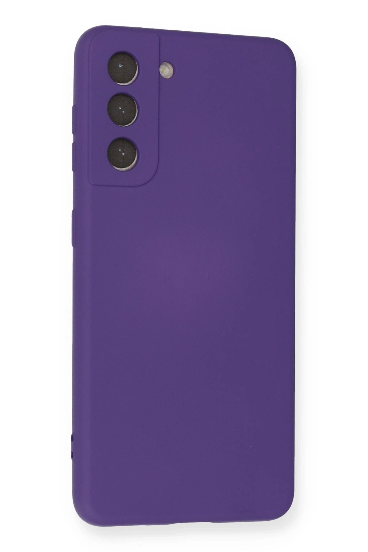 Newface Samsung Galaxy S21 Kılıf Nano içi Kadife Silikon - Mor