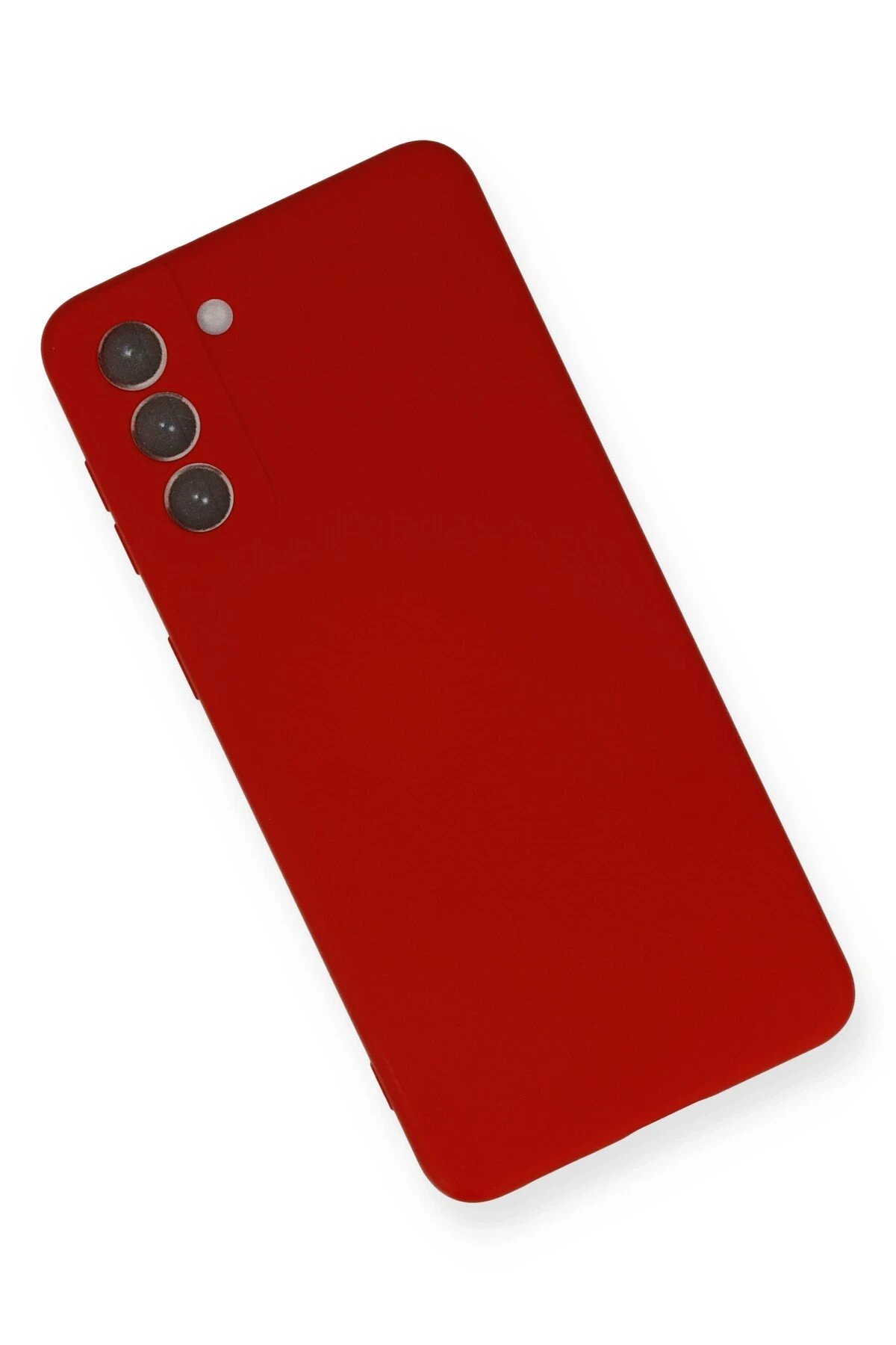 Newface Samsung Galaxy S21 Plus Kılıf Nano içi Kadife Silikon - Kırmızı