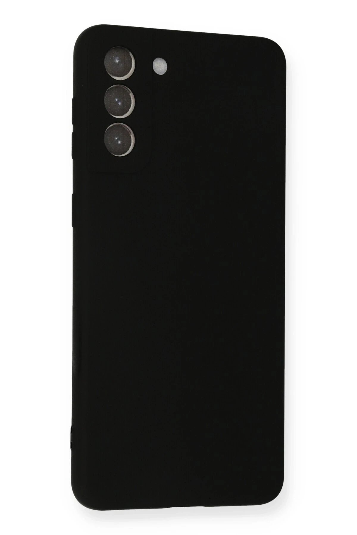 Newface Samsung Galaxy S21 Plus Kılıf Nano içi Kadife Silikon - Siyah