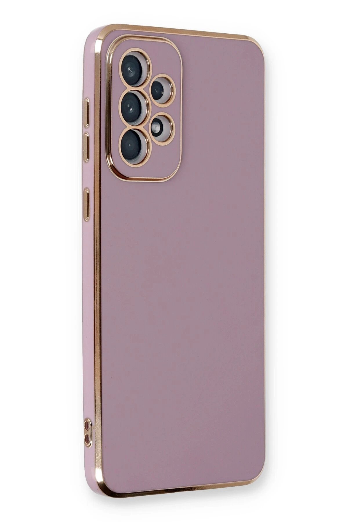 Newface Samsung Galaxy A33 5G Kılıf Volet Silikon - Mor