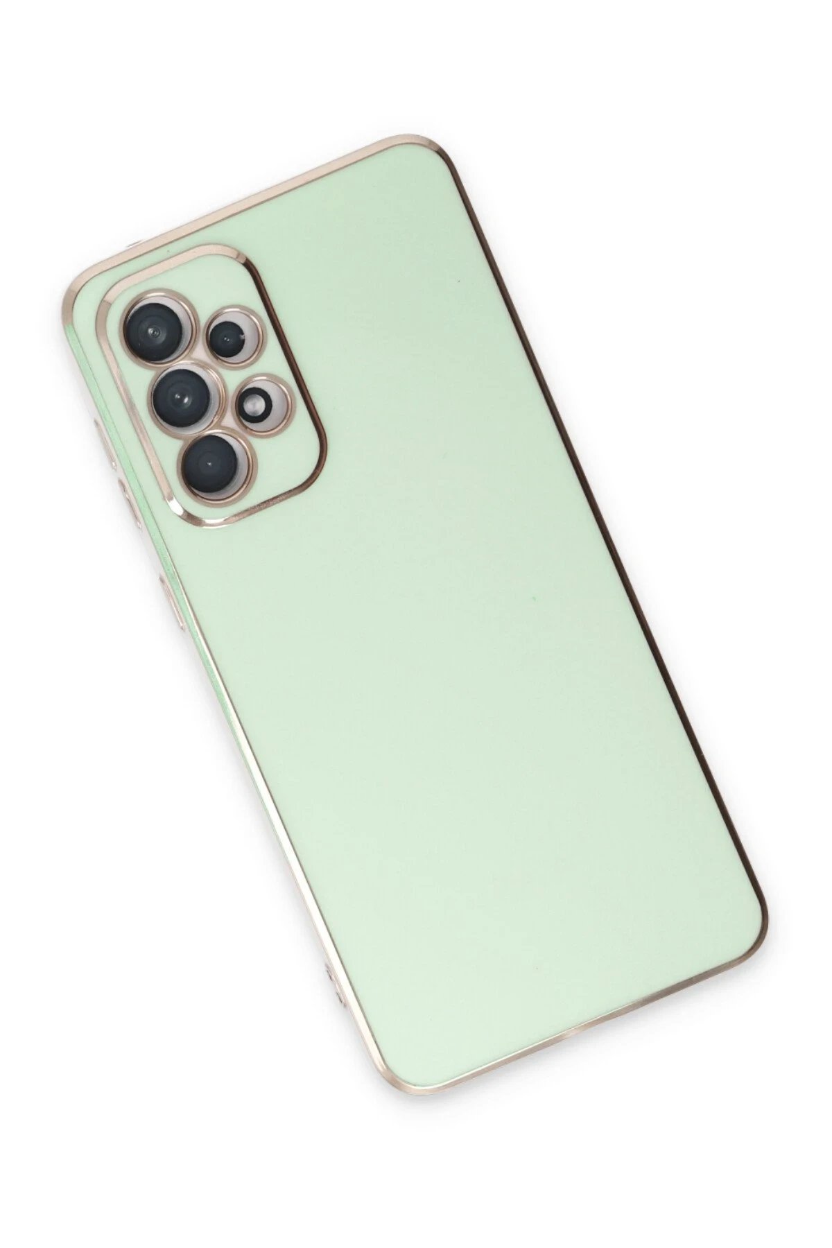 Newface Samsung Galaxy A33 5G Kılıf Volet Silikon - Açık Yeşil