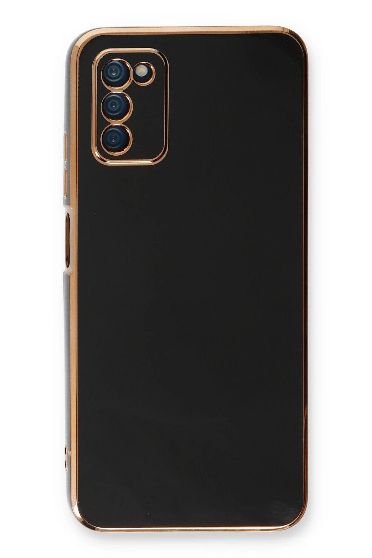 Newface Samsung Galaxy A03S Kılıf Volet Silikon - Siyah