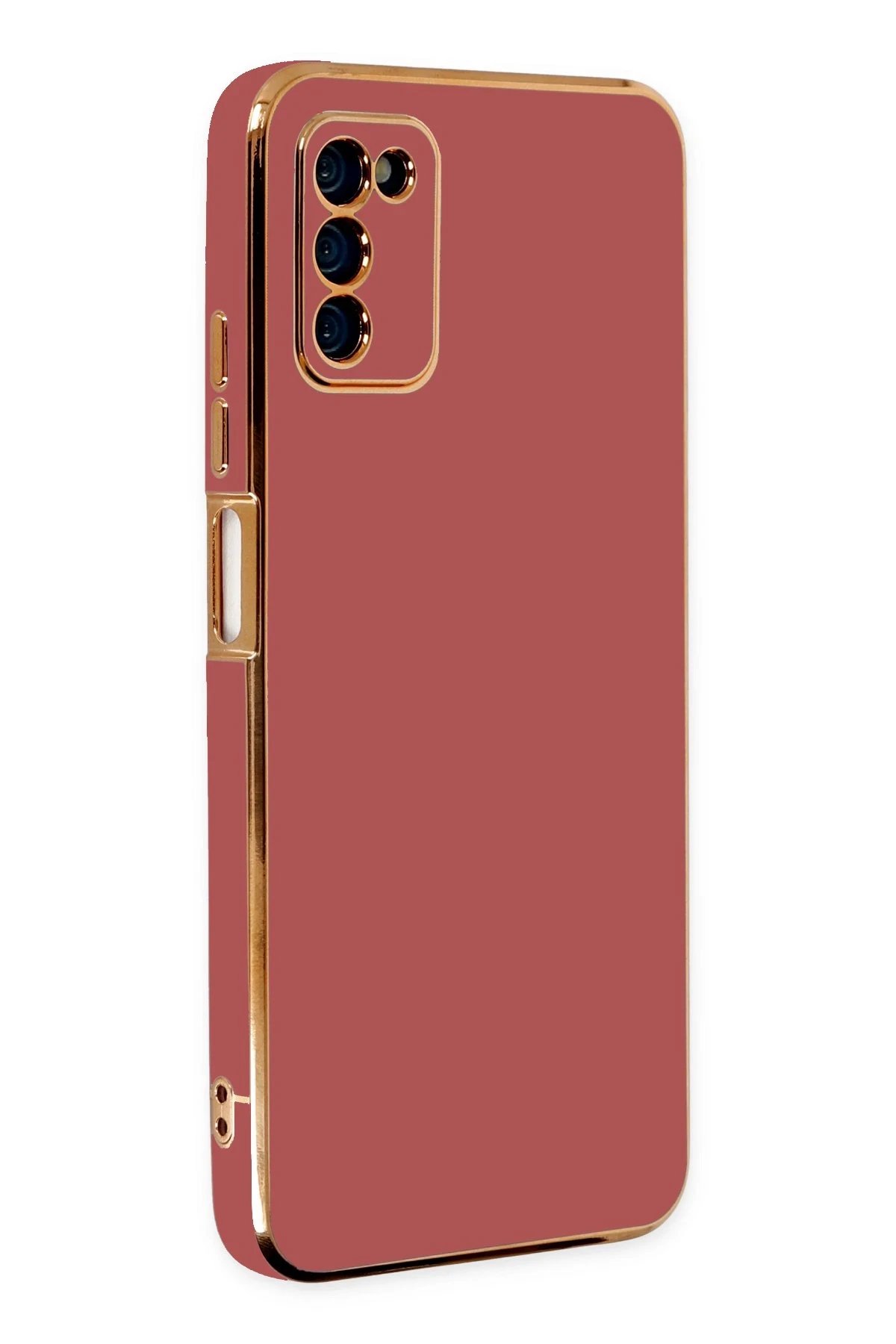 Newface Samsung Galaxy A03S Kılıf Volet Silikon - Kırmızı