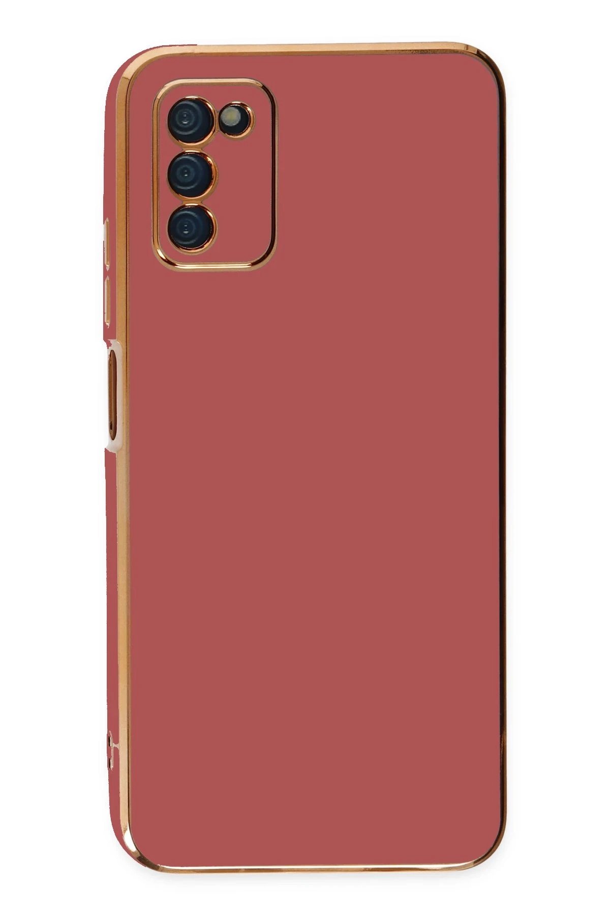 Newface Samsung Galaxy A03S Kılıf Volet Silikon - Kırmızı