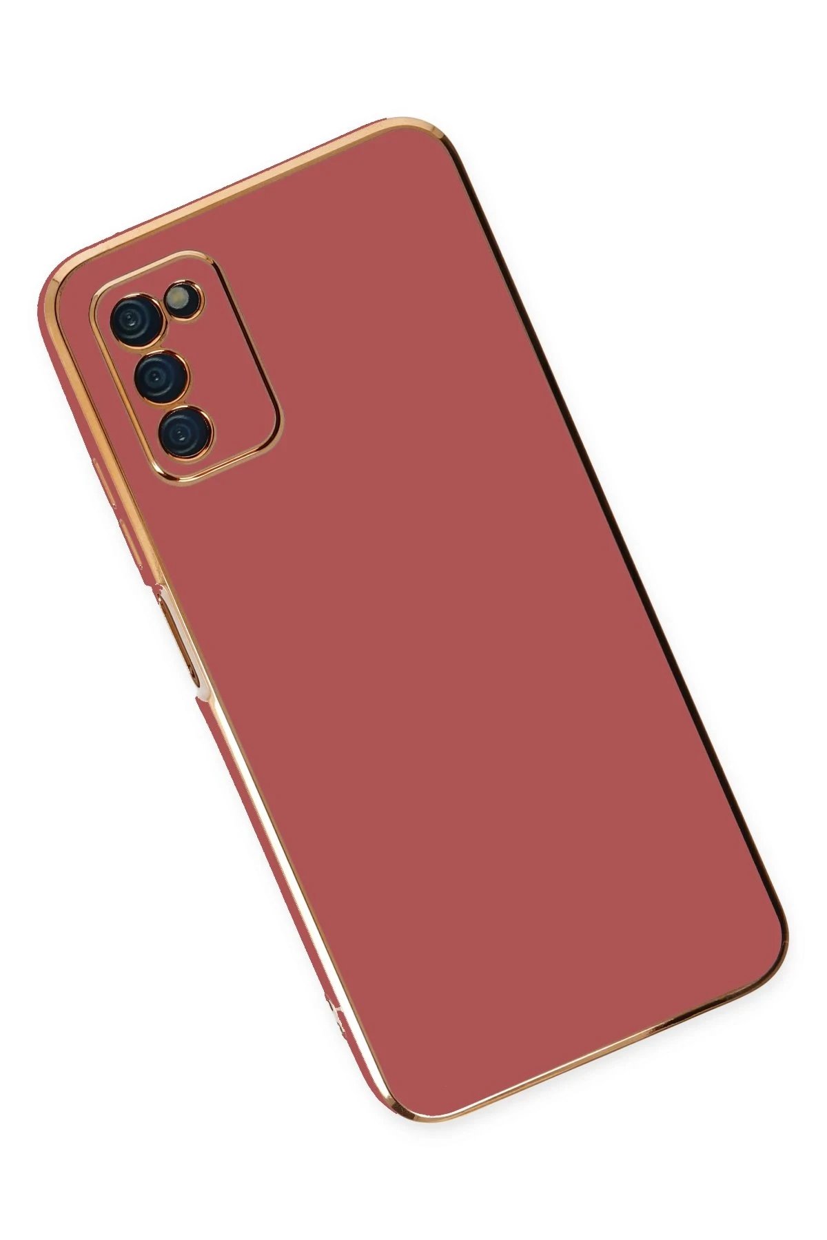 Newface Samsung Galaxy A03S Kılıf Volet Silikon - Kırmızı