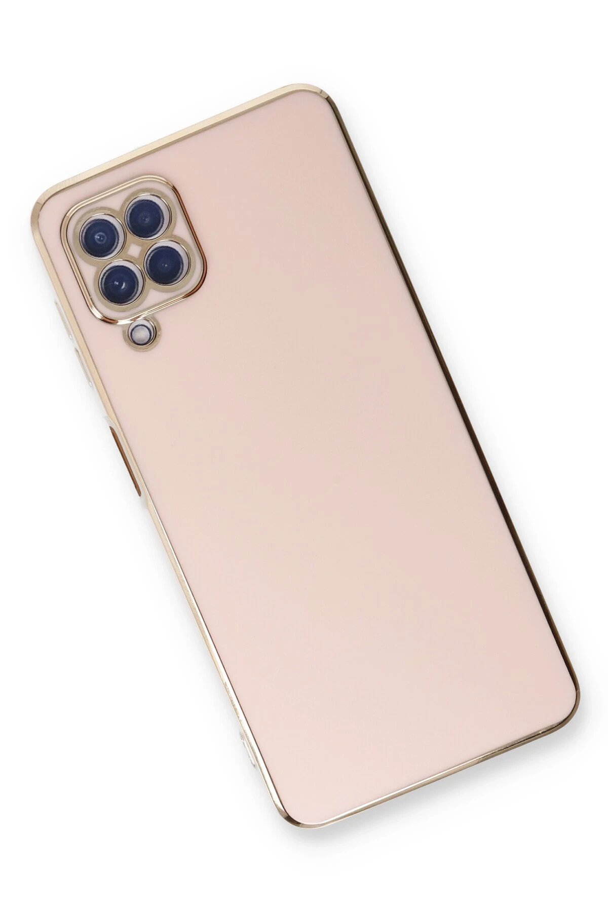 Newface Samsung Galaxy A22 Kılıf Volet Silikon - Pembe