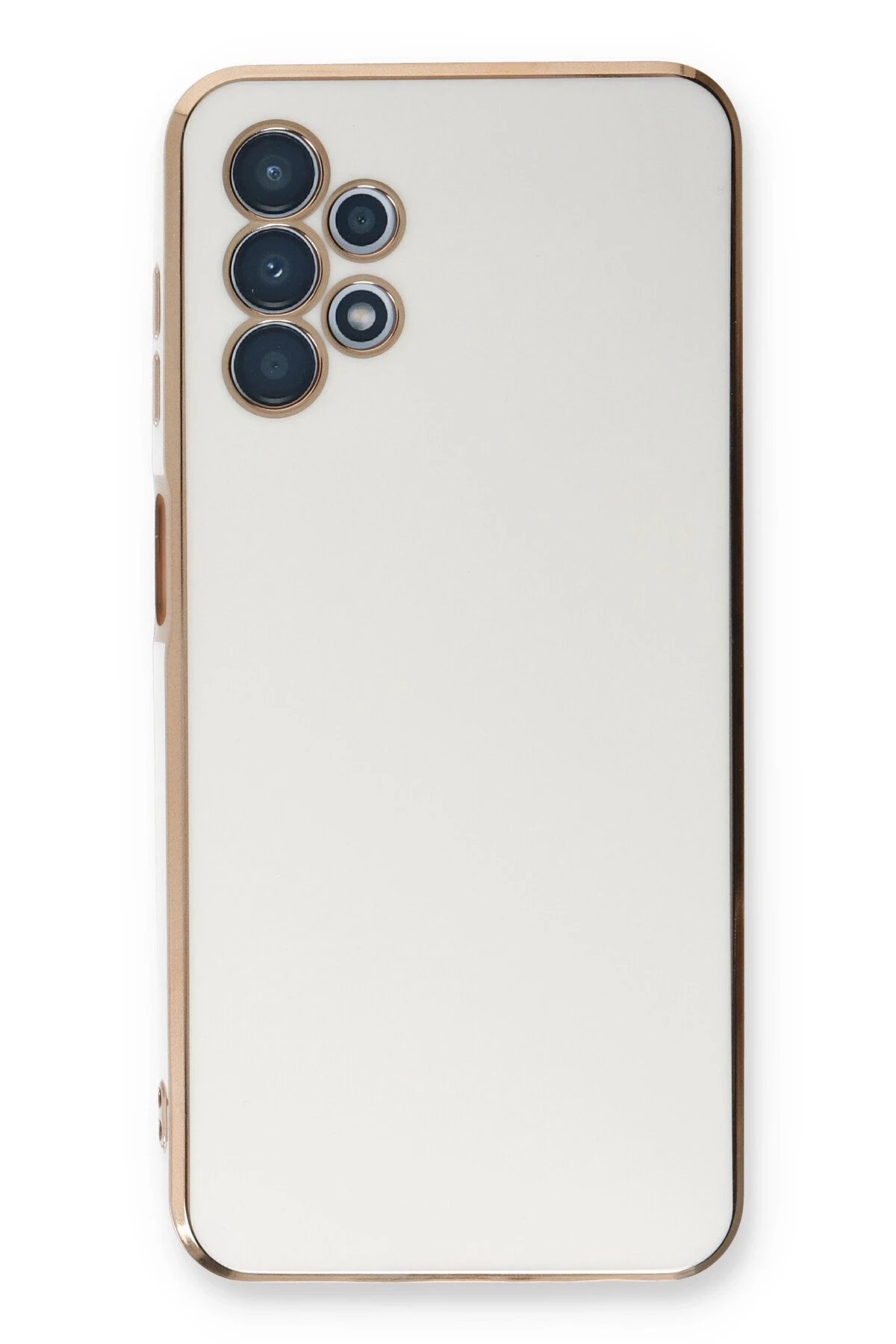 Newface Samsung Galaxy A13 4G Kılıf Volet Silikon - Beyaz