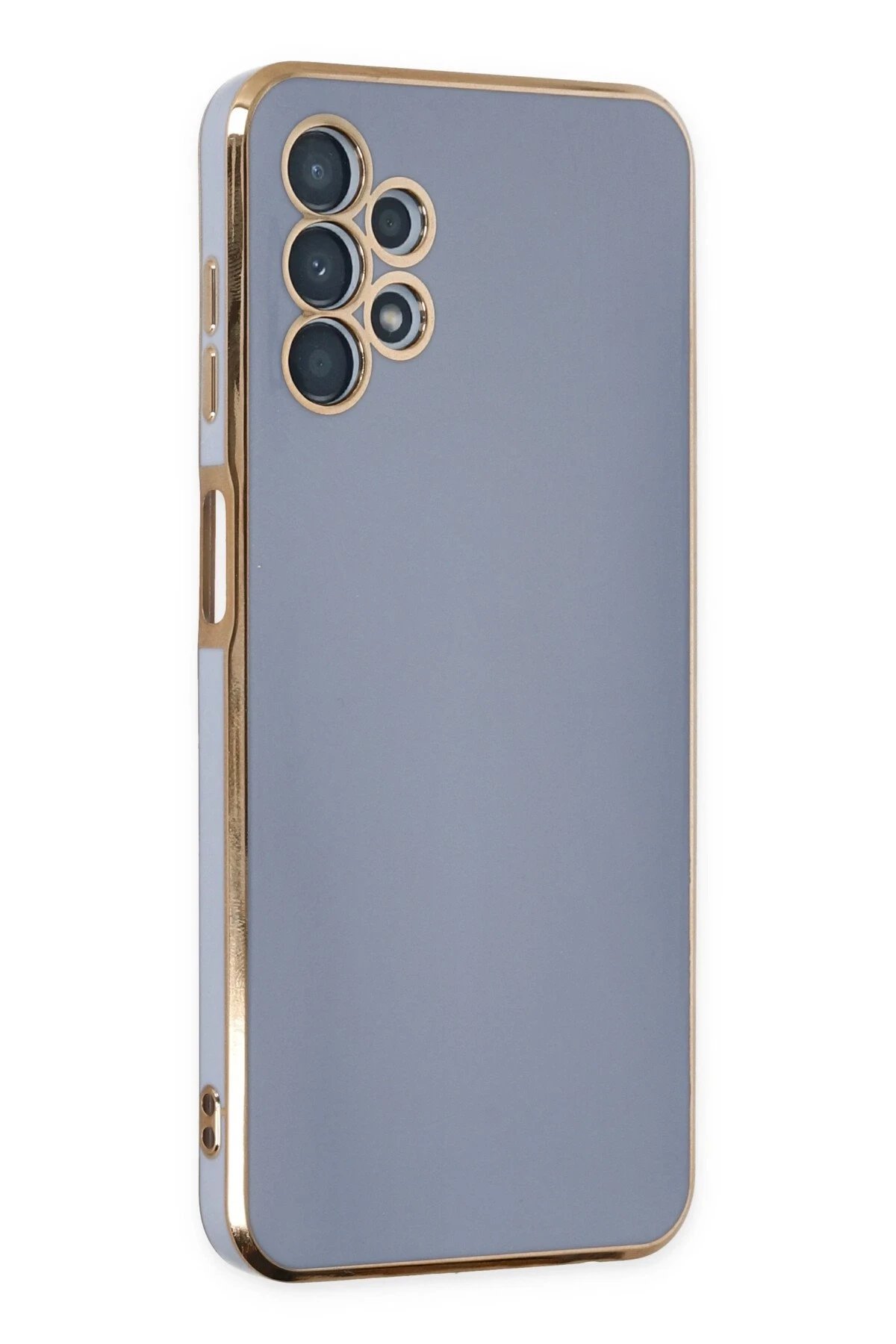 Newface Samsung Galaxy A13 4G Kılıf Volet Silikon - Mavi