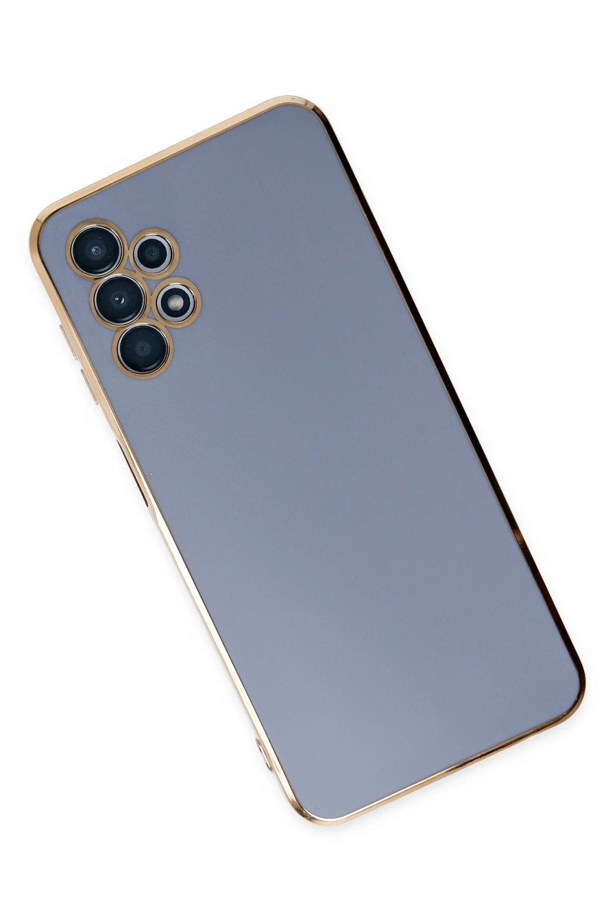 Newface Samsung Galaxy A13 4G Kılıf Volet Silikon - Mavi