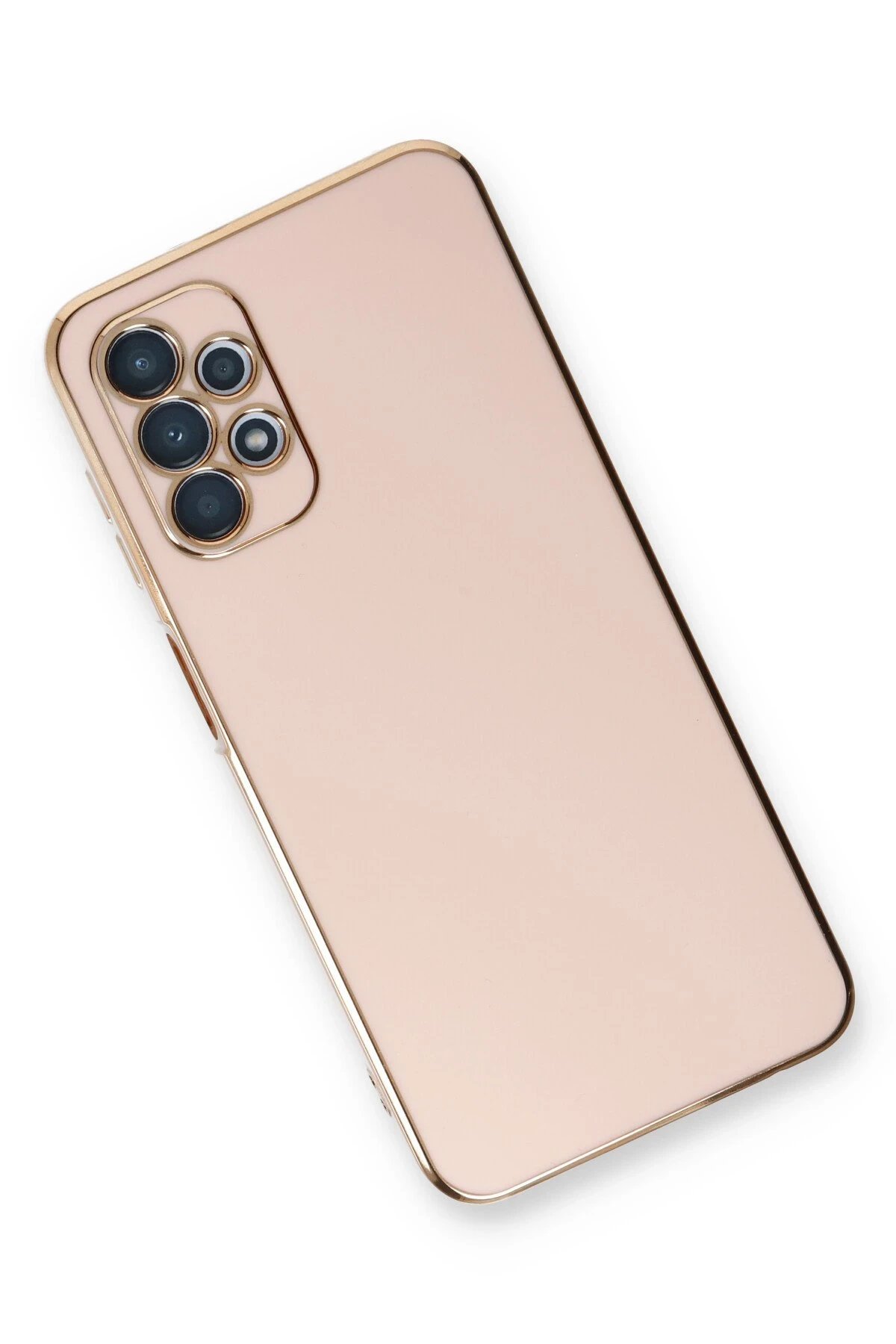 Newface Samsung Galaxy A13 4G Kılıf Volet Silikon - Pembe