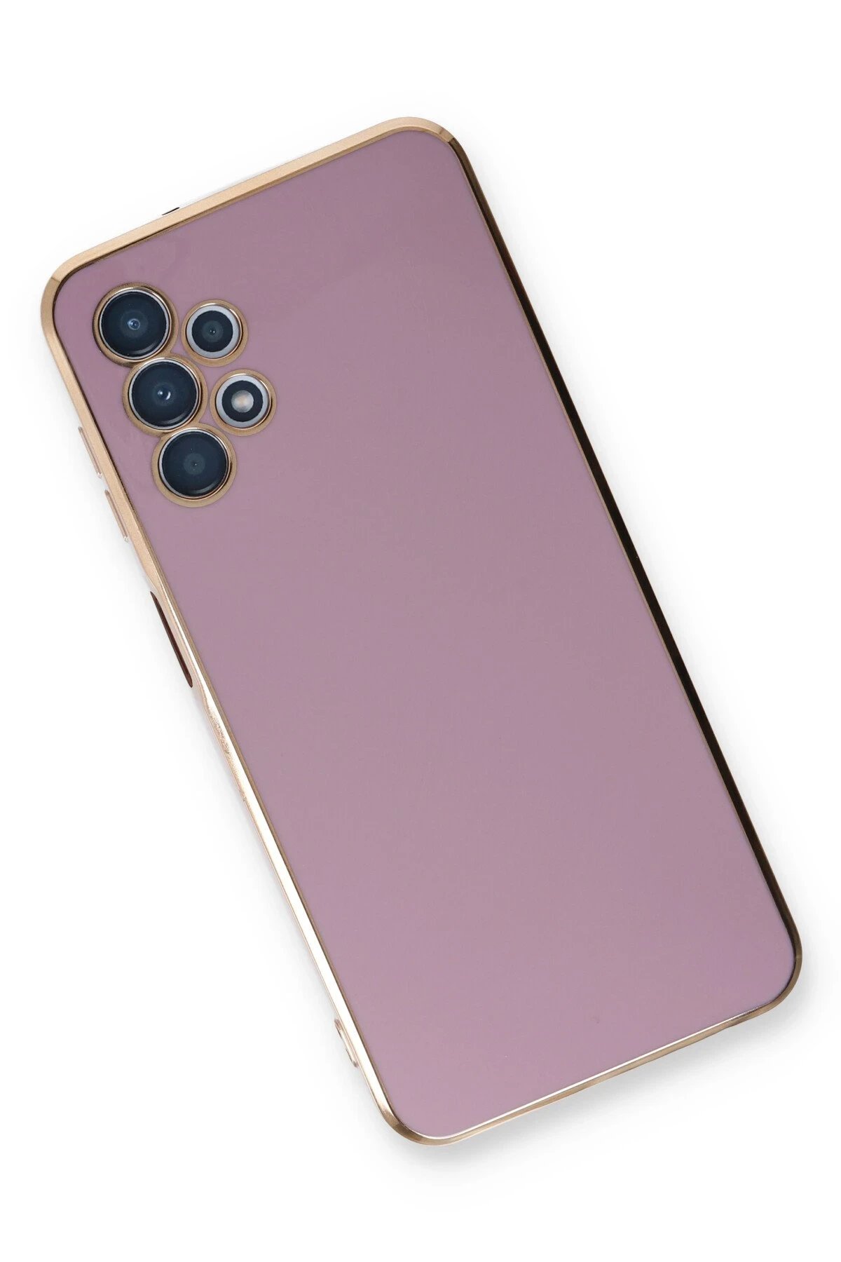 Newface Samsung Galaxy A13 4G Kılıf Volet Silikon - Mor