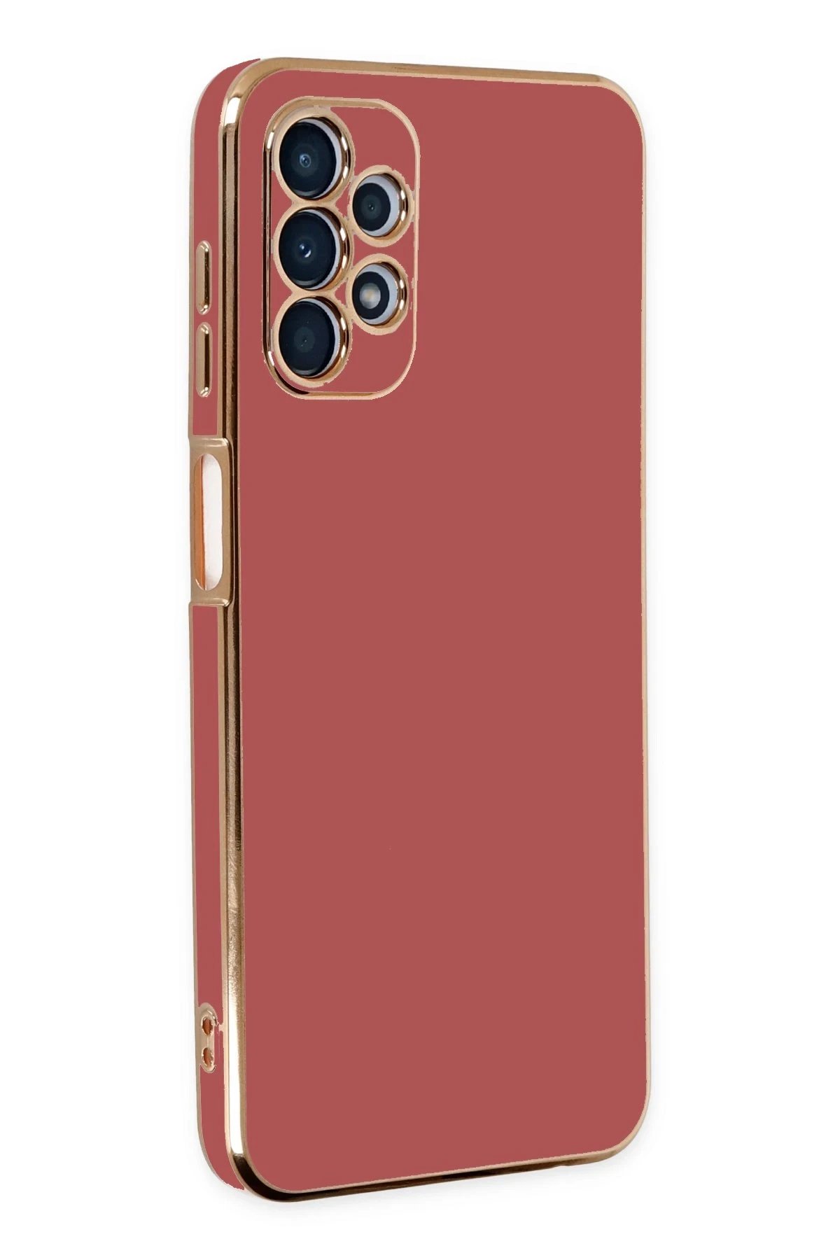 Newface Samsung Galaxy A13 4G Kılıf Volet Silikon - Kırmızı