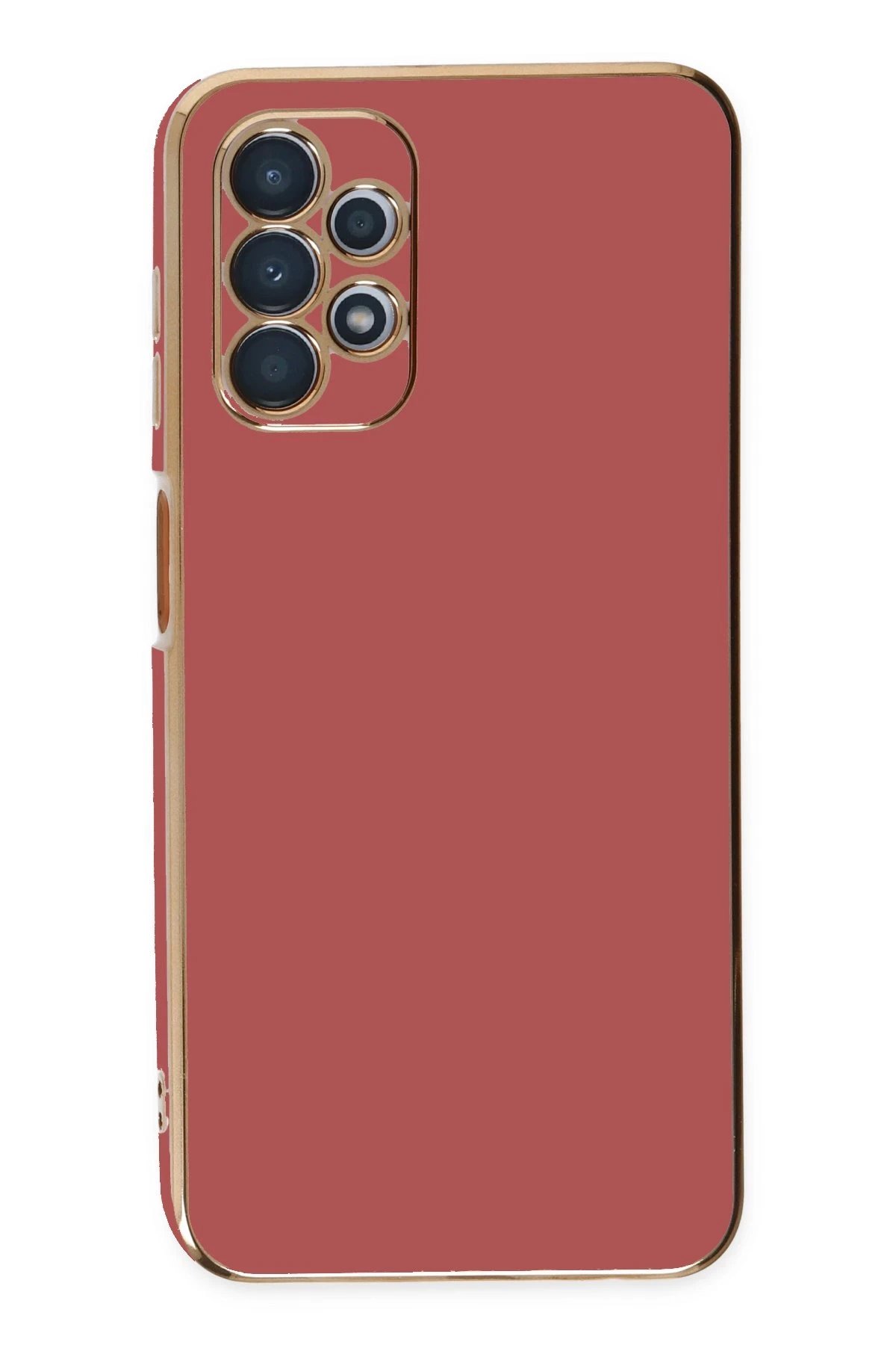 Newface Samsung Galaxy A13 4G Kılıf Volet Silikon - Kırmızı