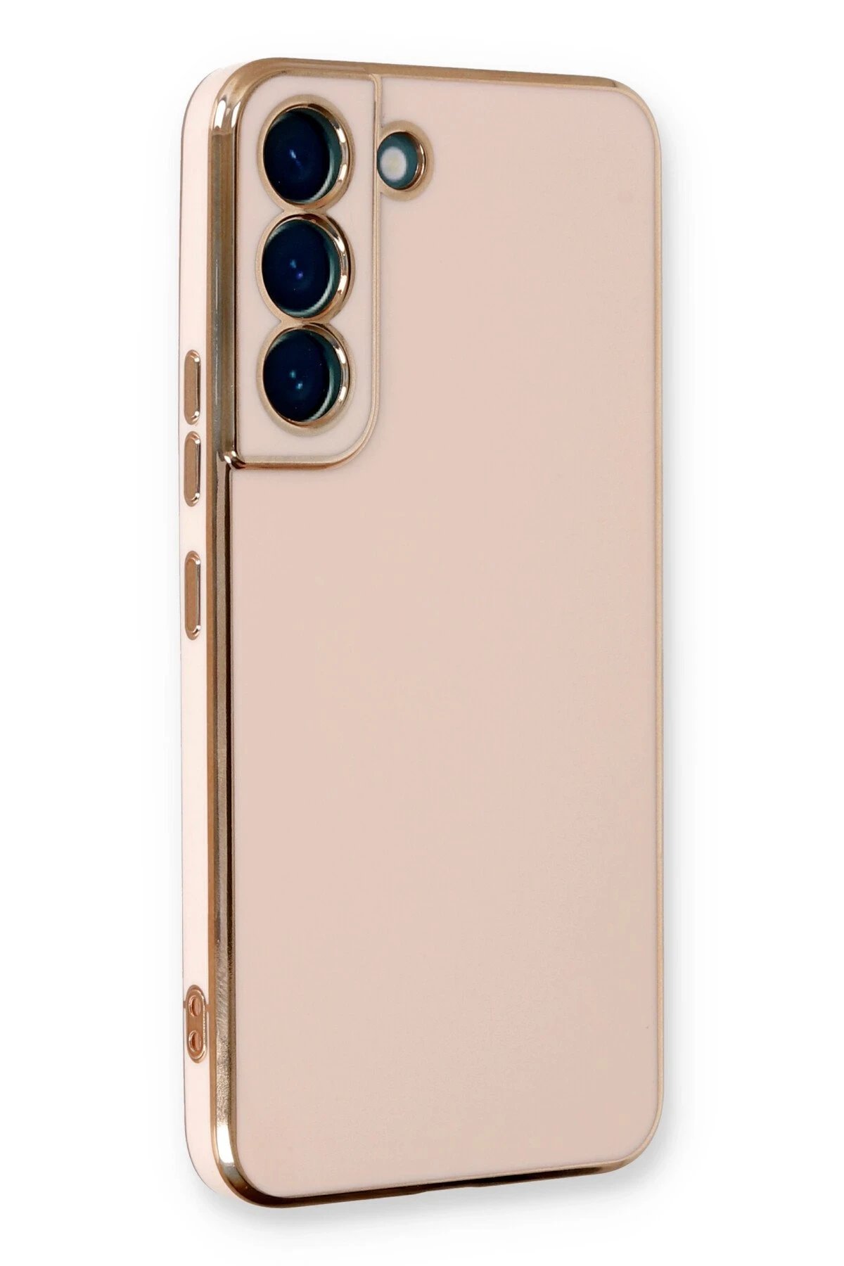 Newface Samsung Galaxy S21 FE Kılıf Volet Silikon - Pembe