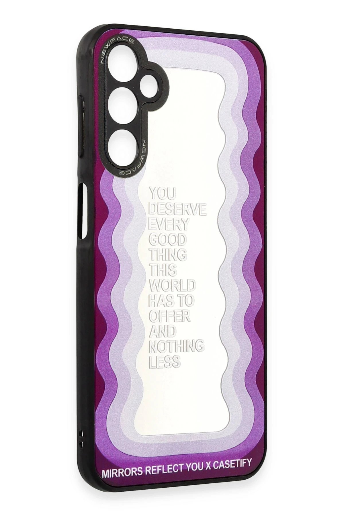 Newface Samsung Galaxy A04S Kılıf Mirror Desenli Kapak - Mirror - 5