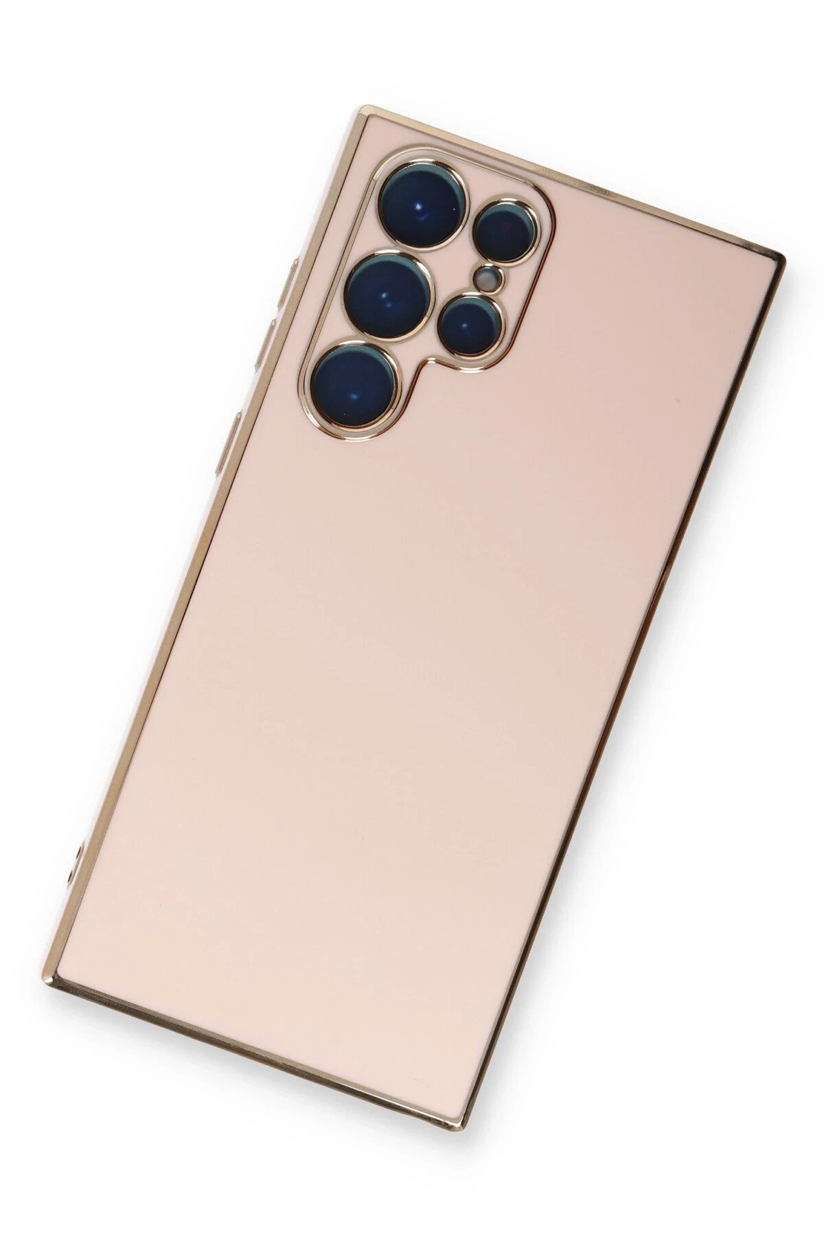 Newface Samsung Galaxy S22 Ultra Kılıf Volet Silikon - Pembe