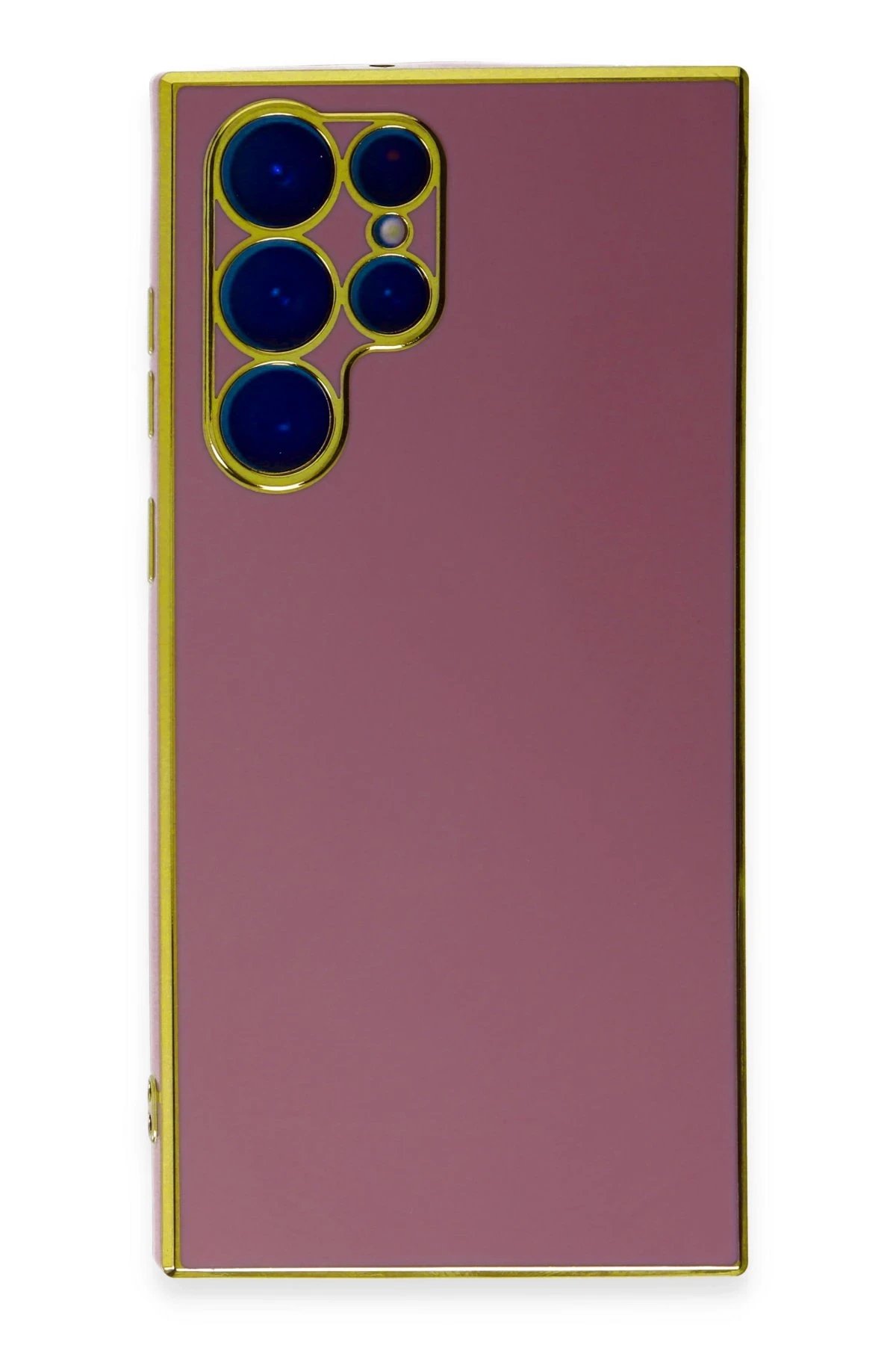 Newface Samsung Galaxy S22 Ultra Kılıf Volet Silikon - Kırmızı