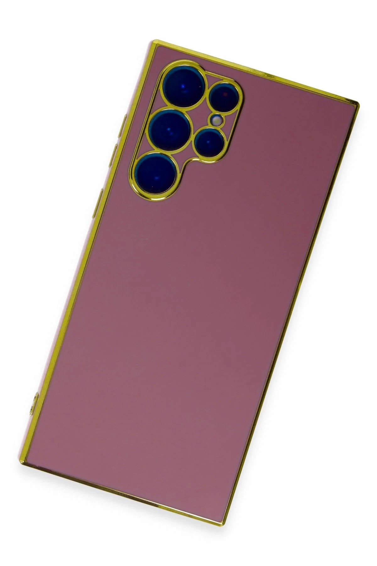 Newface Samsung Galaxy S22 Ultra Kılıf Volet Silikon - Kırmızı