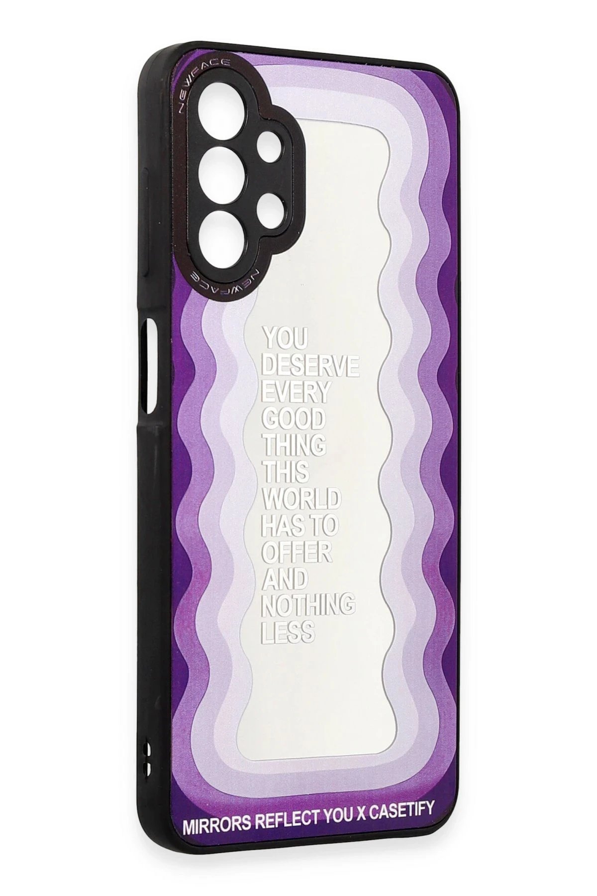 Newface Samsung Galaxy A13 4G Kılıf Mirror Desenli Kapak - Mirror - 5