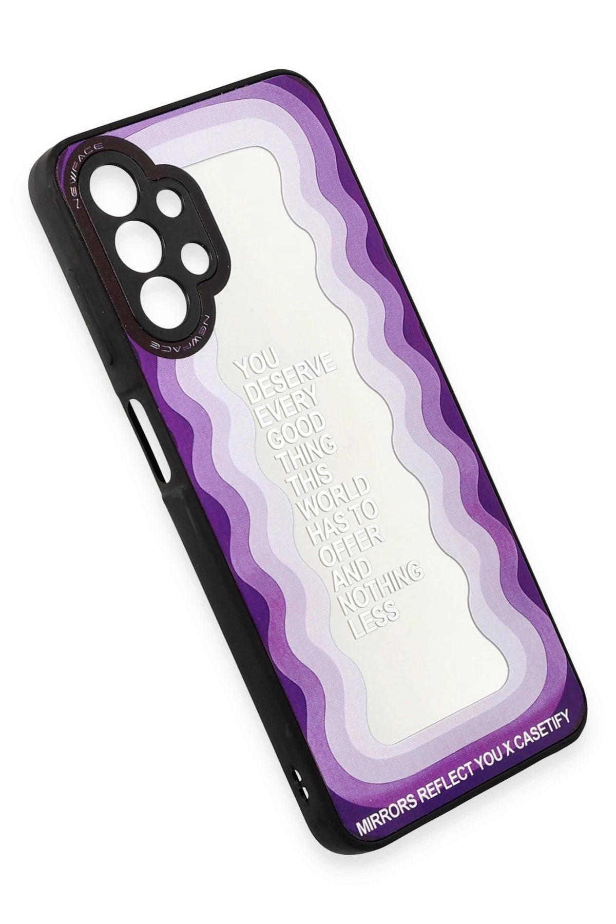 Newface Samsung Galaxy A13 4G Kılıf Mirror Desenli Kapak - Mirror - 5