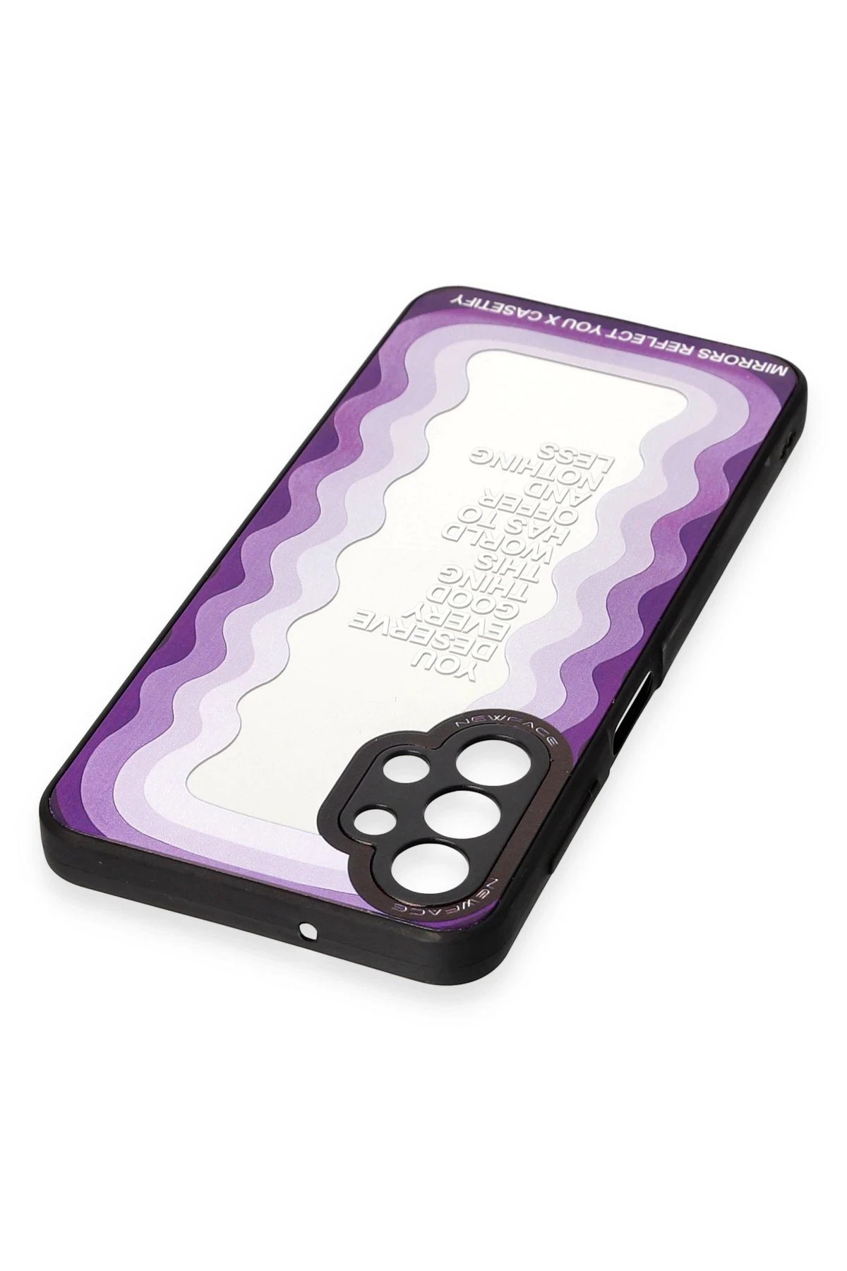 Newface Samsung Galaxy A13 4G Kılıf Mirror Desenli Kapak - Mirror - 5