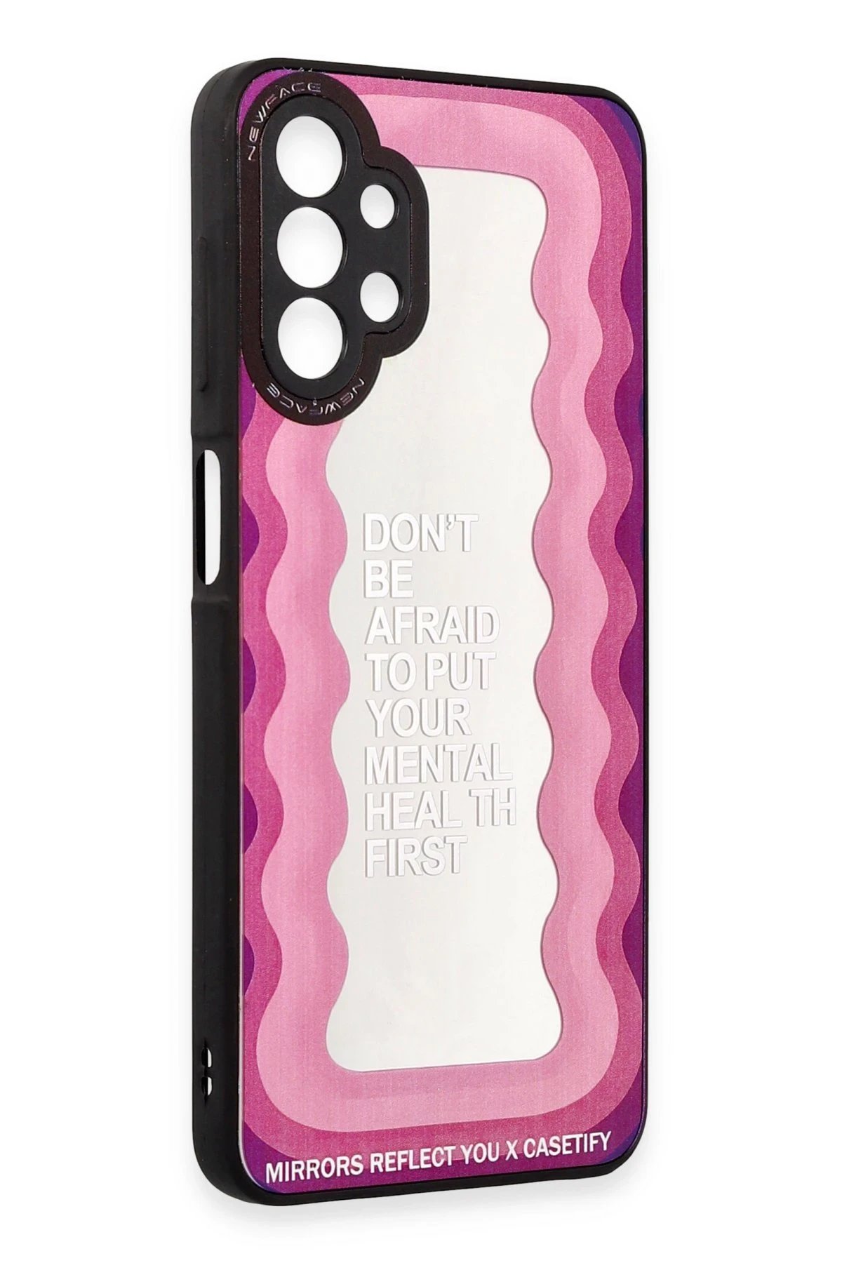 Newface Samsung Galaxy A13 4G Kılıf Mirror Desenli Kapak - Mirror - 11