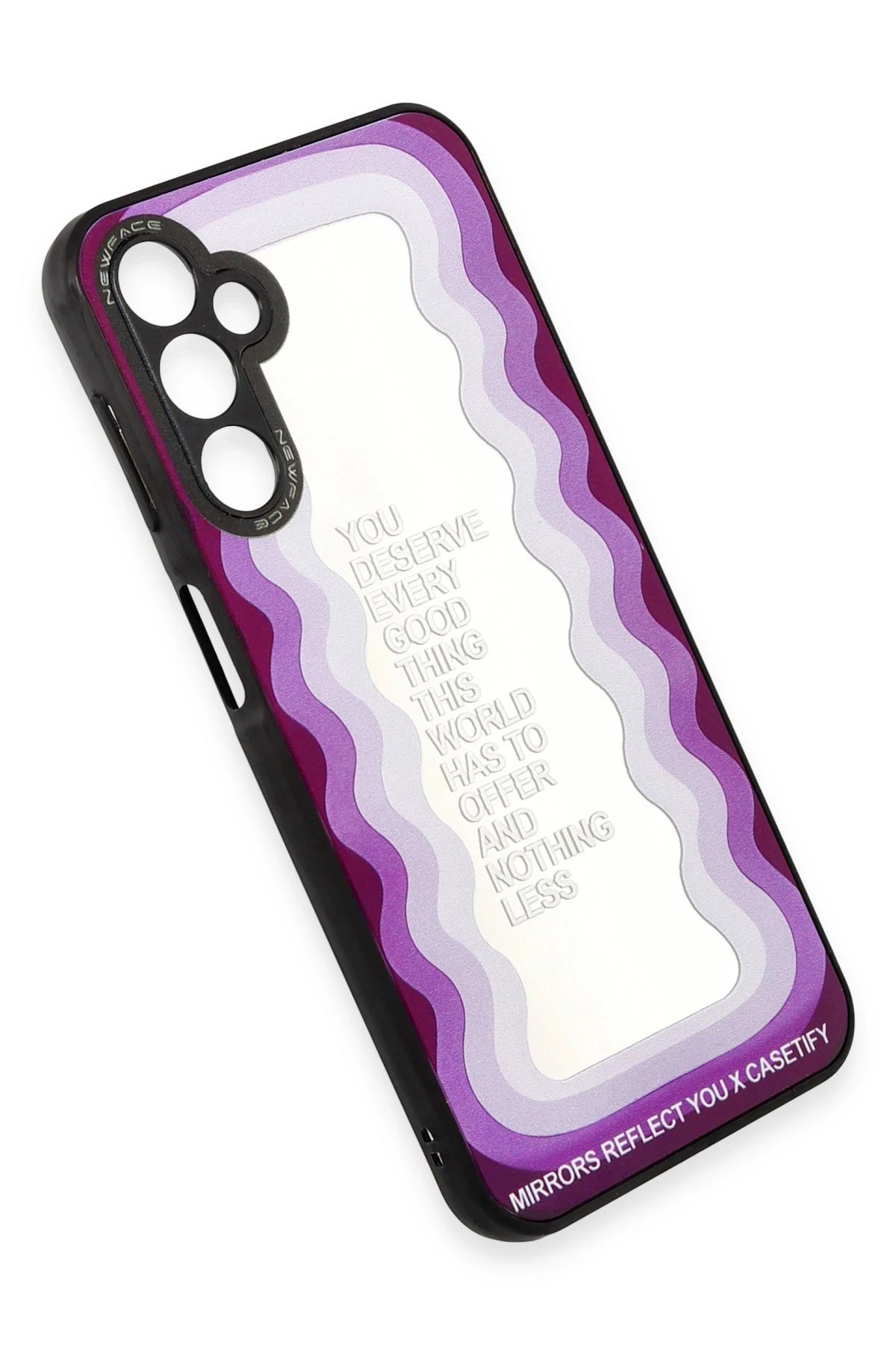 Newface Samsung Galaxy A14 4G Kılıf Mirror Desenli Kapak - Mirror - 5