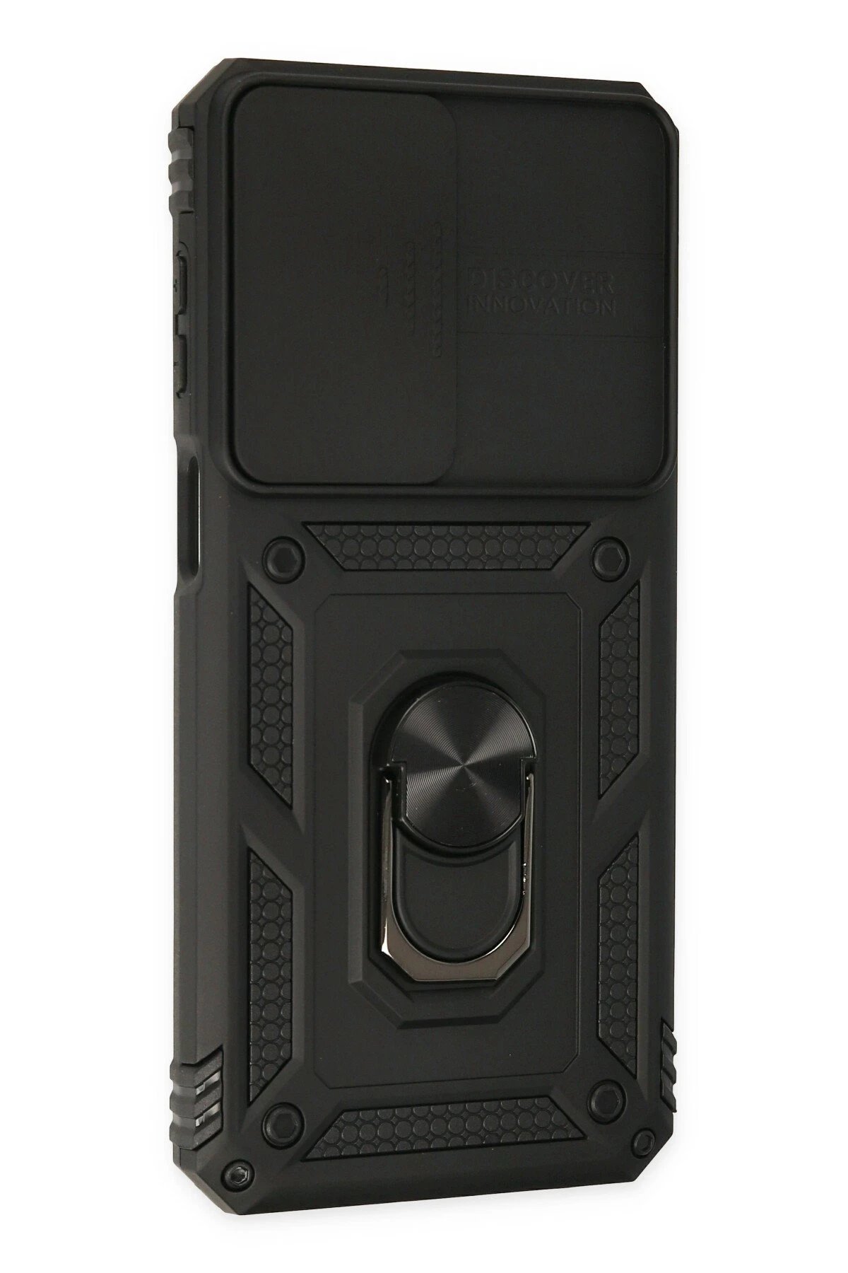 Newface Samsung Galaxy M33 Kılıf Pars Lens Yüzüklü Silikon - Siyah