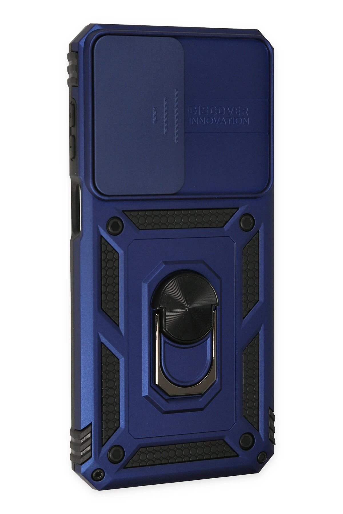 Newface Samsung Galaxy M33 Kılıf Pars Lens Yüzüklü Silikon - Lacivert