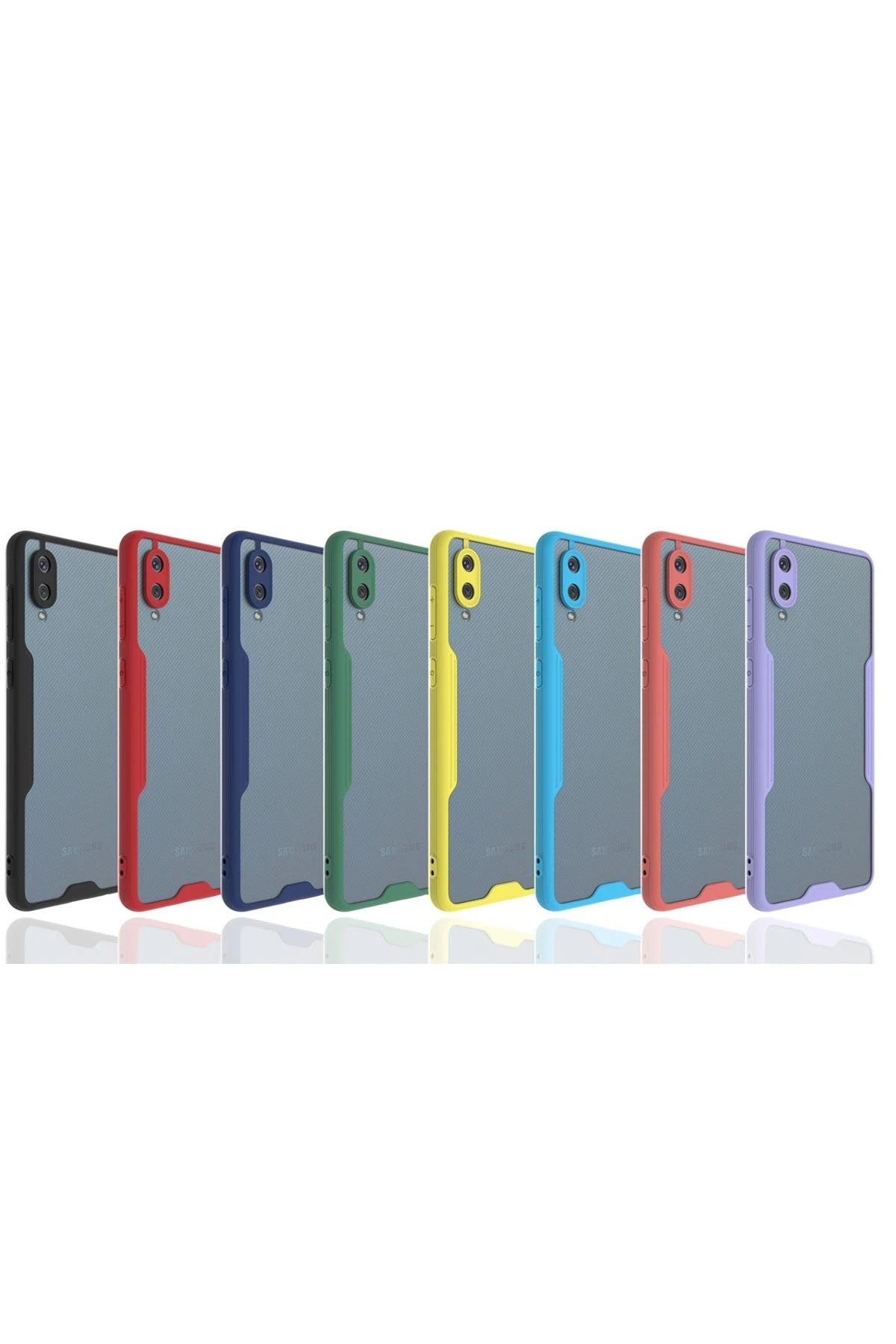 Newface Samsung Galaxy A02 Kılıf Platin Silikon - Siyah