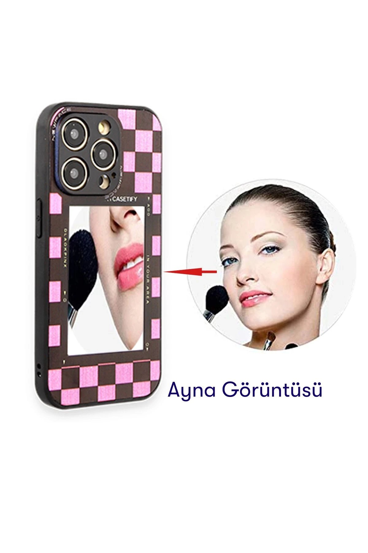 Newface Samsung Galaxy A52 Kılıf Mirror Desenli Kapak - Mirror - 11