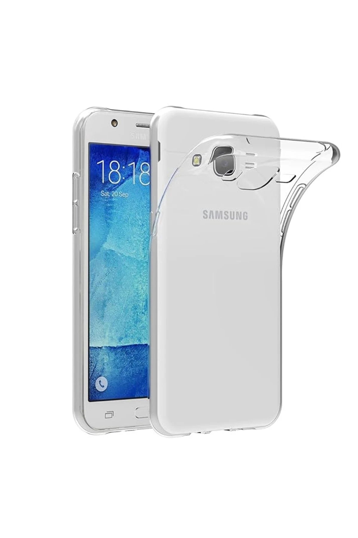 Newface Samsung Galaxy J7 Kılıf Lüx Şeffaf Silikon