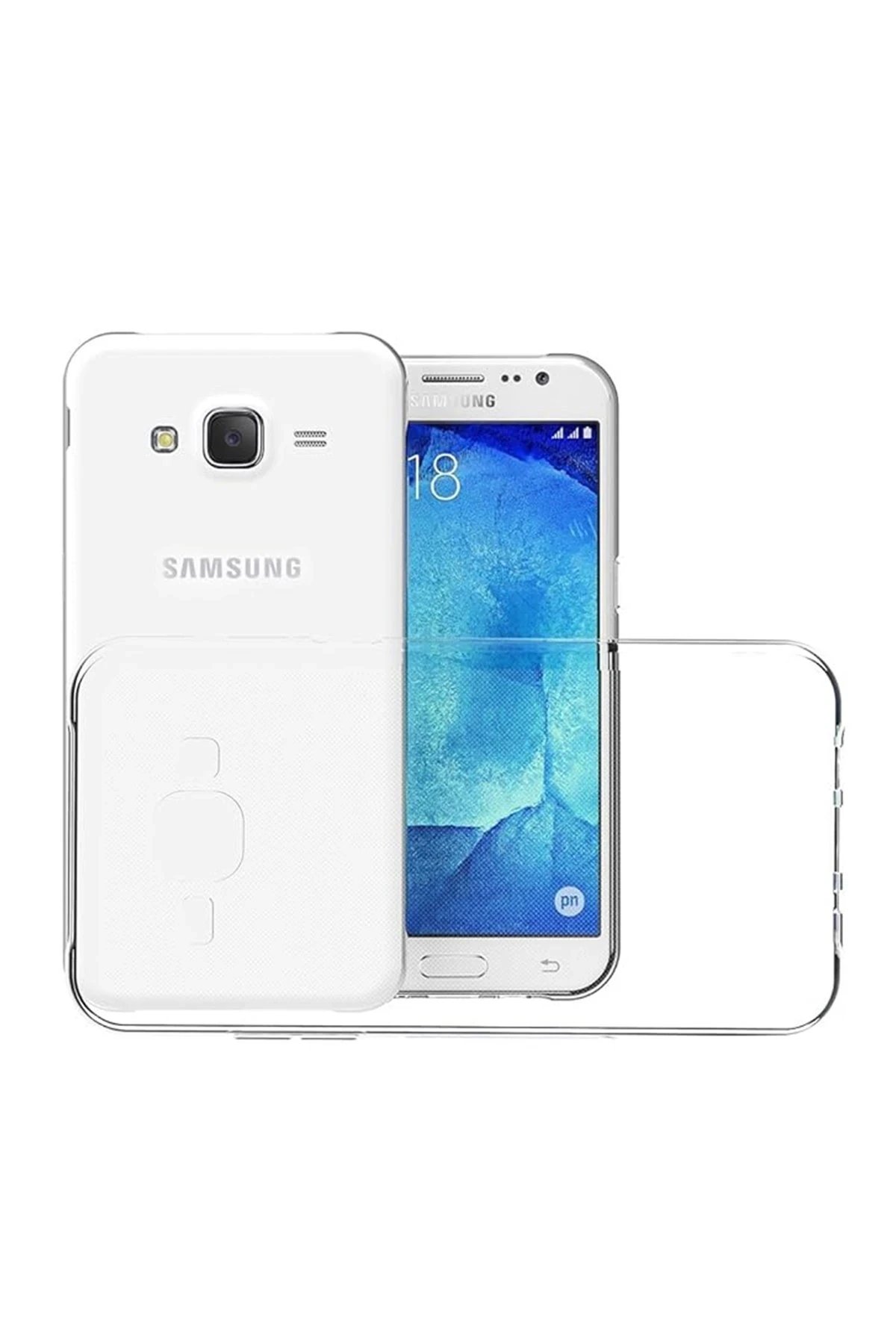 Newface Samsung Galaxy J7 Kılıf Lüx Şeffaf Silikon