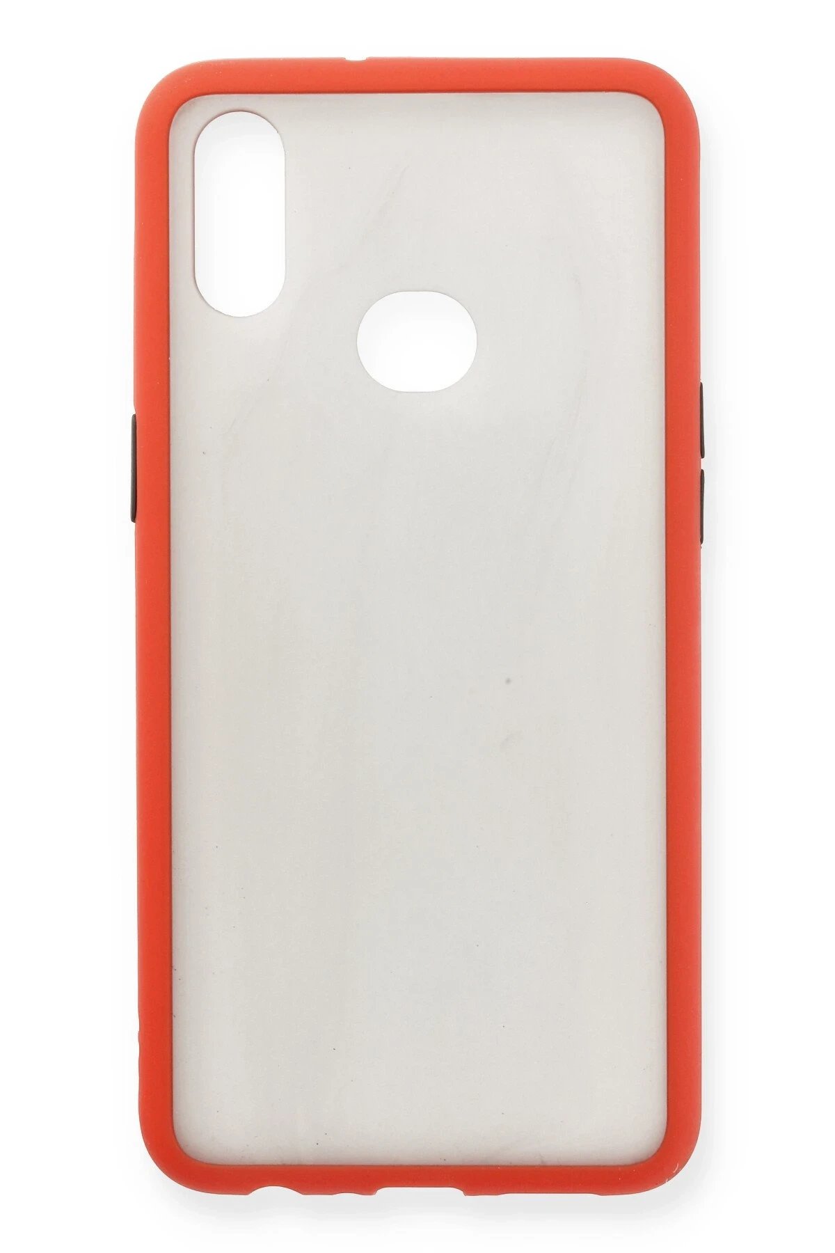 Newface Samsung Galaxy A10S Kılıf Montreal Silikon Kapak - Kırmızı