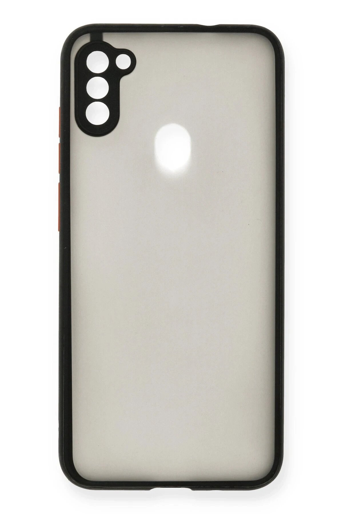 Newface Samsung Galaxy A11 Kılıf Montreal Silikon Kapak - Siyah