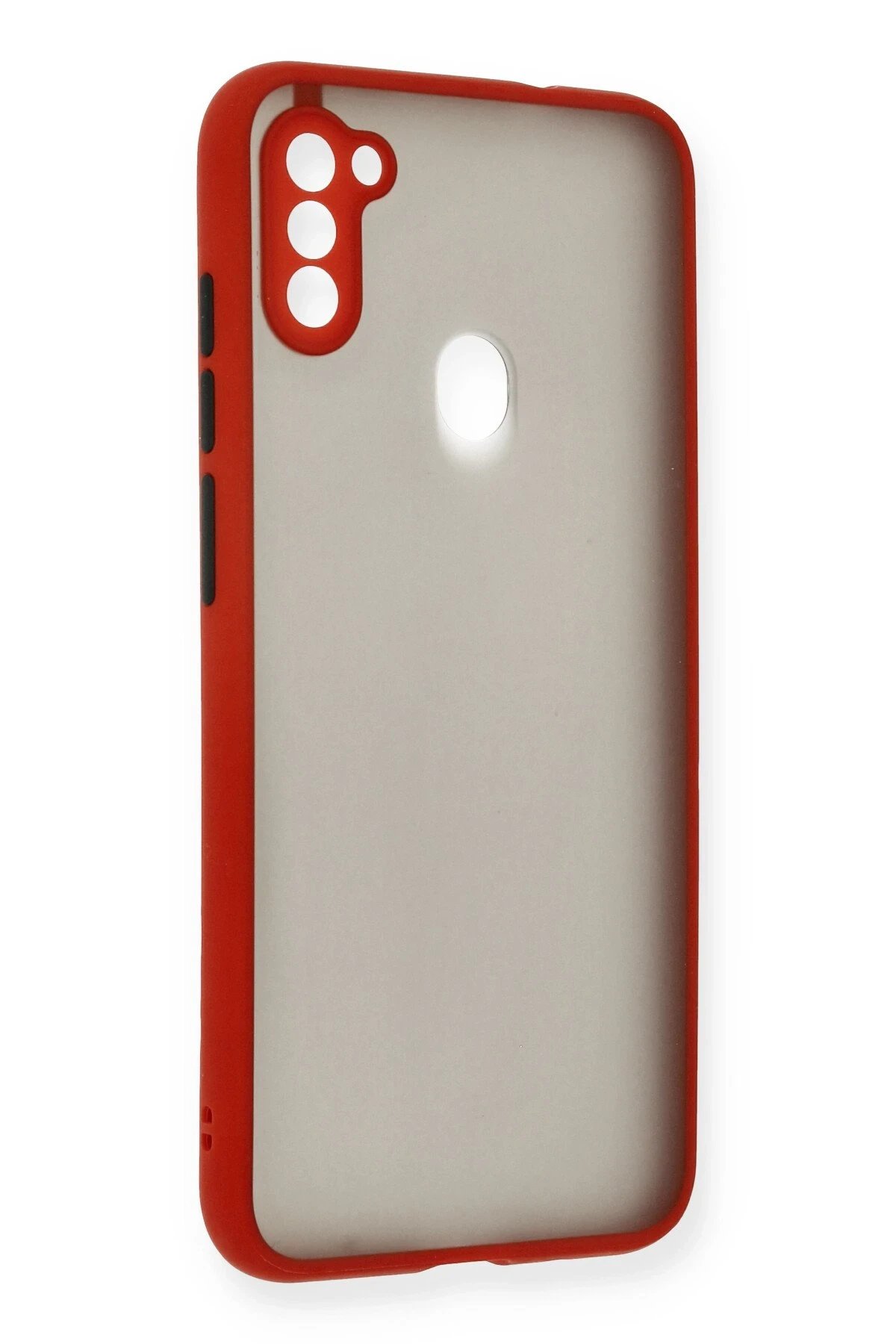 Newface Samsung Galaxy A11 Kılıf Montreal Silikon Kapak - Kırmızı