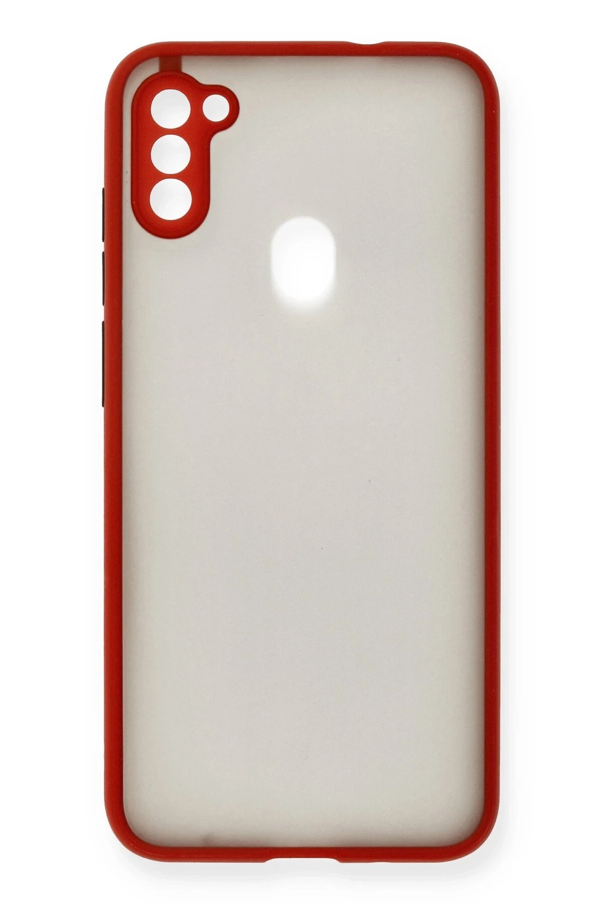 Newface Samsung Galaxy A11 Kılıf Montreal Silikon Kapak - Kırmızı