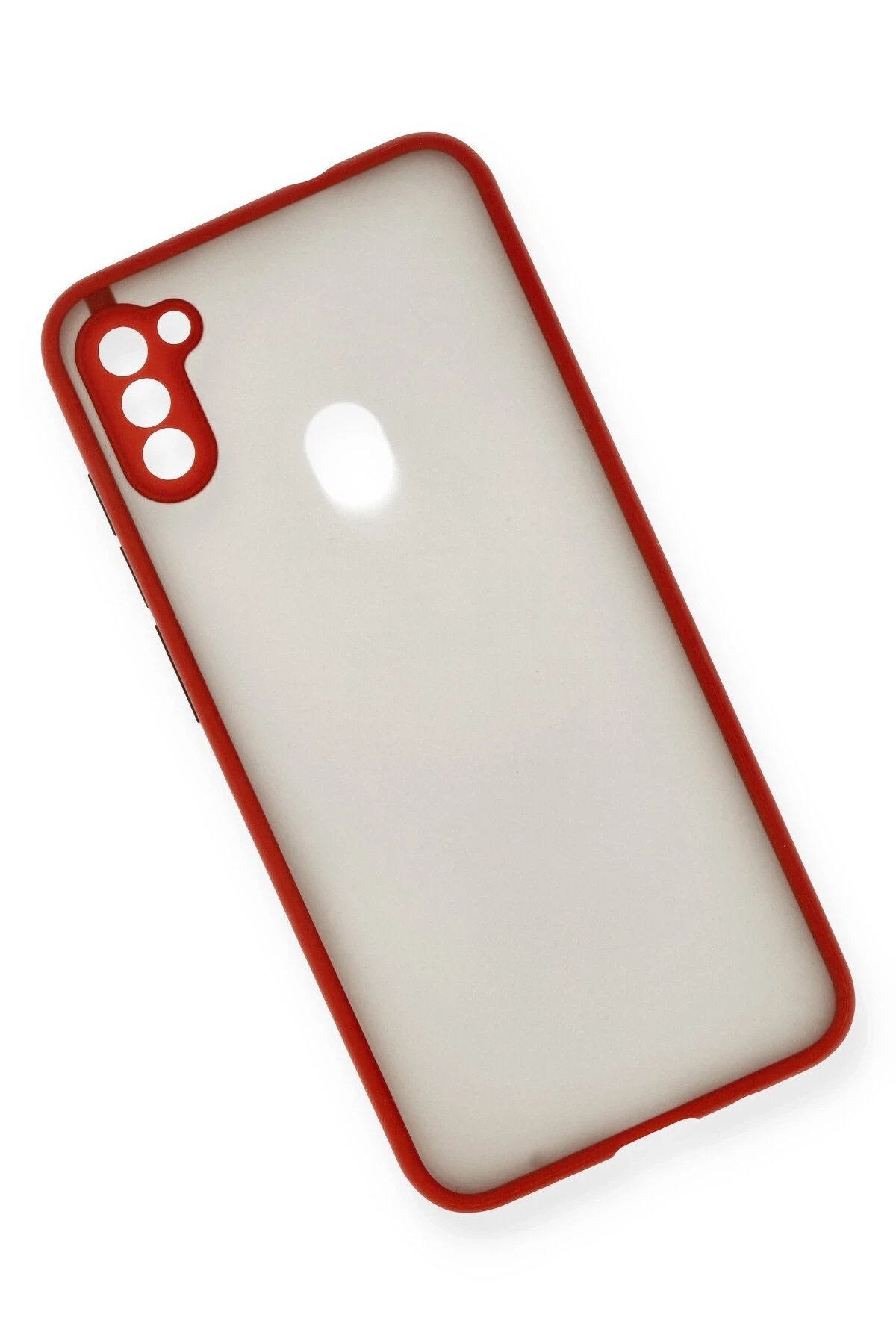 Newface Samsung Galaxy A11 Kılıf Montreal Silikon Kapak - Kırmızı