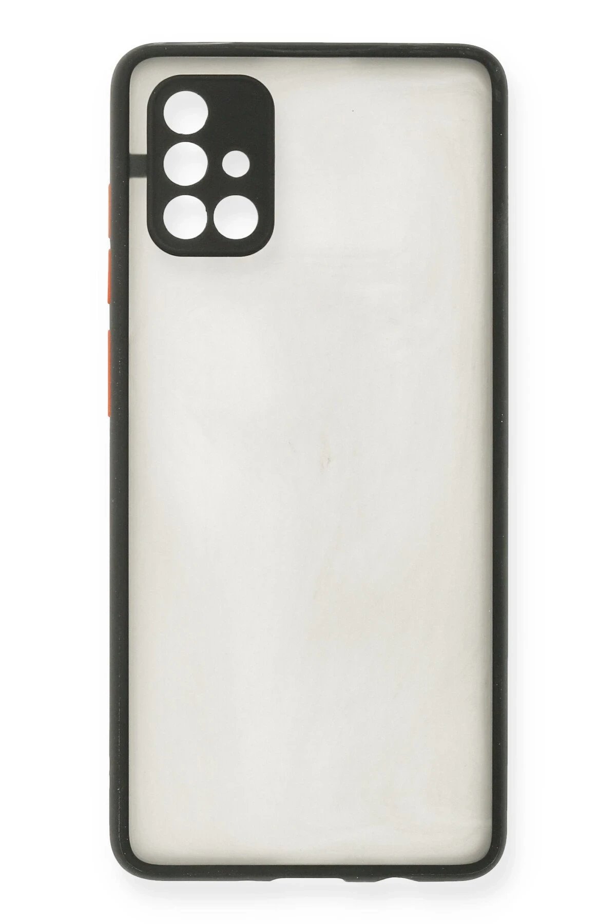 Newface Samsung Galaxy A71 Kılıf Montreal Silikon Kapak - Siyah