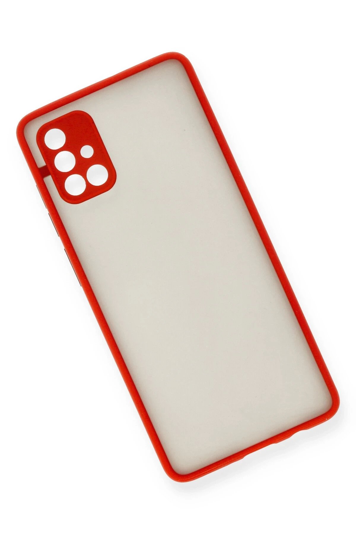 Newface Samsung Galaxy A71 Kılıf Montreal Silikon Kapak - Kırmızı