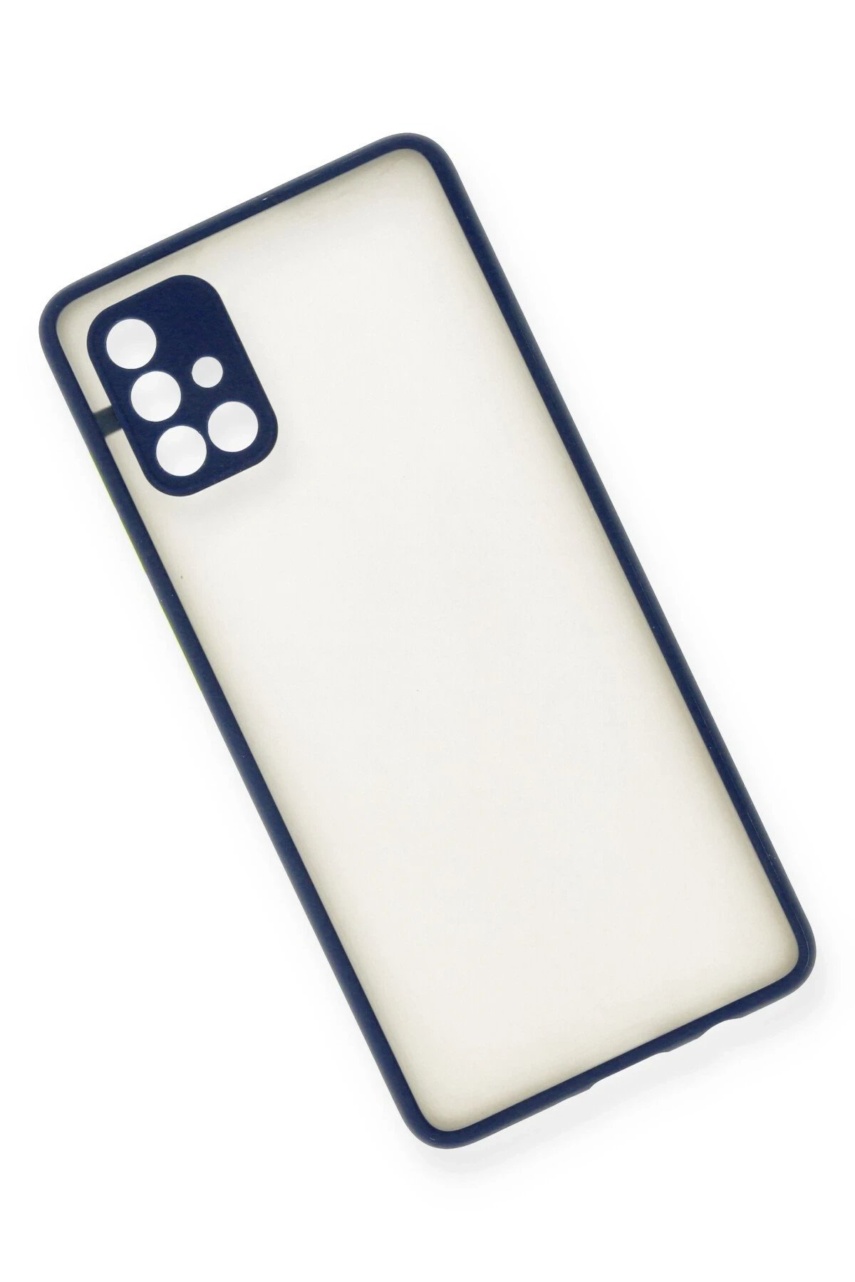 Newface Samsung Galaxy A71 Kılıf Montreal Silikon Kapak - Lacivert